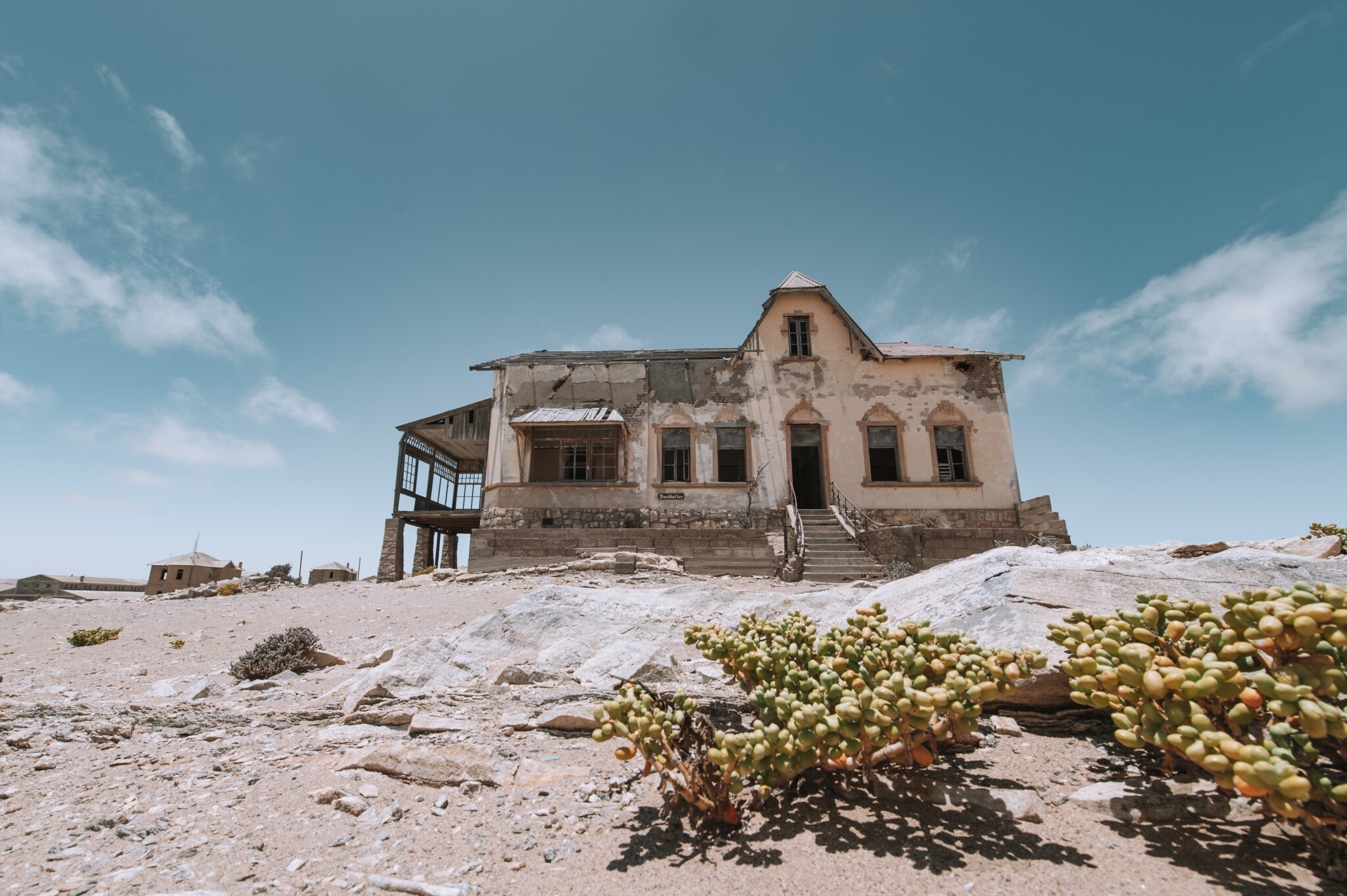 Leere Gebäude in Kolmannskuppe in Namibia