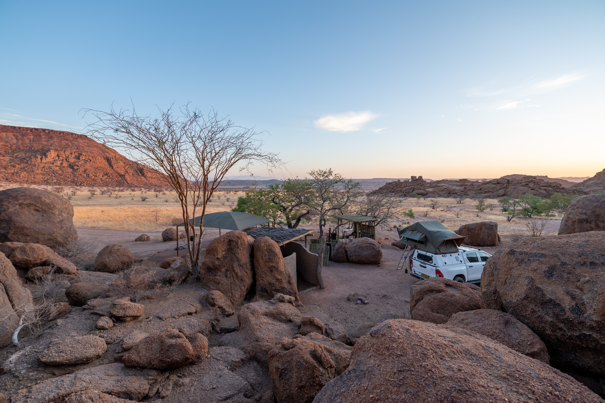 Camping in Namibia