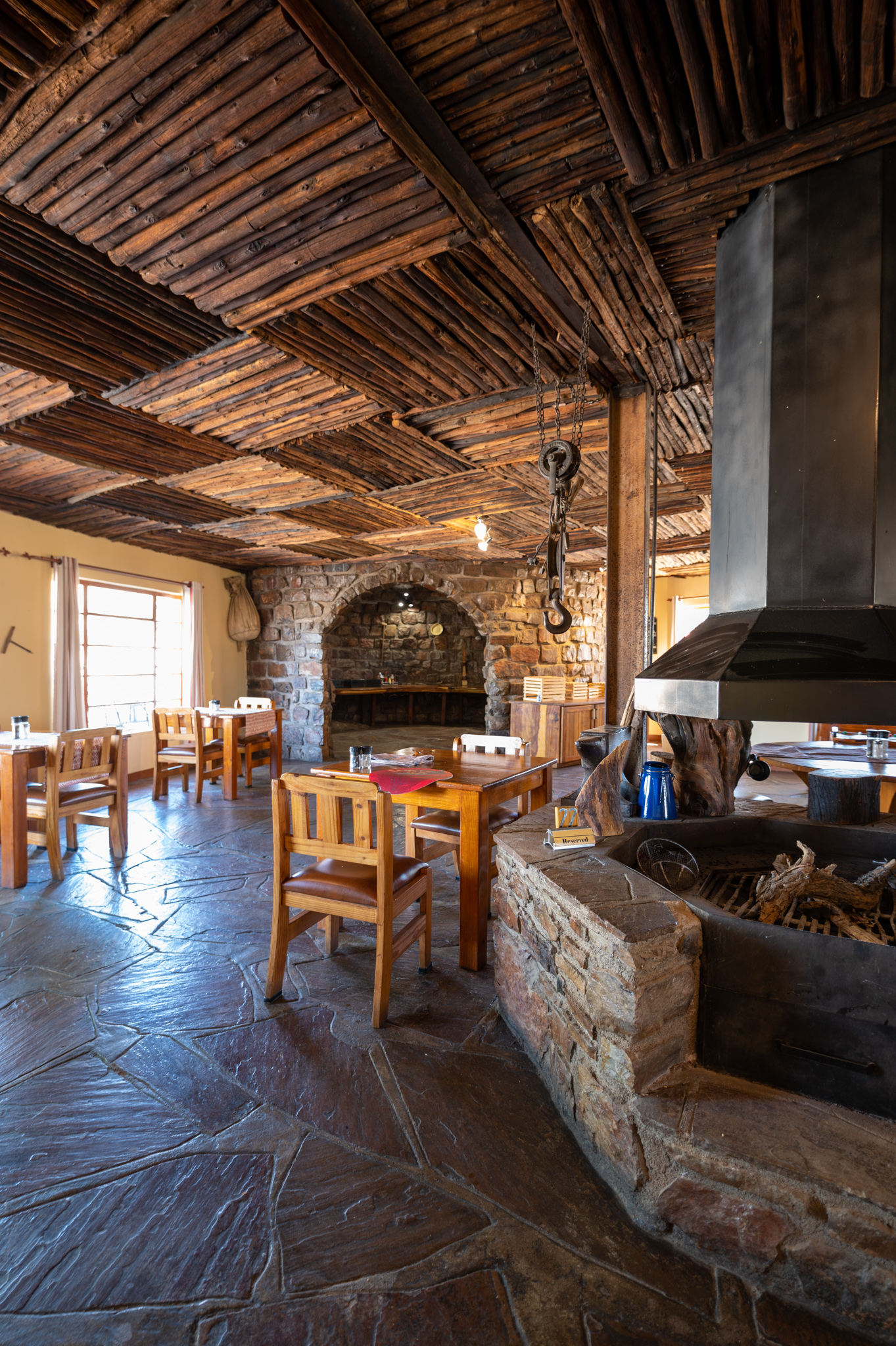 Restaurant in der Cañon Lodge in Namibia