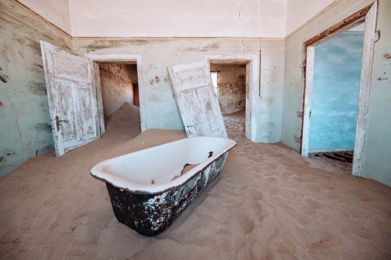 Innenraum in Kolmanskop