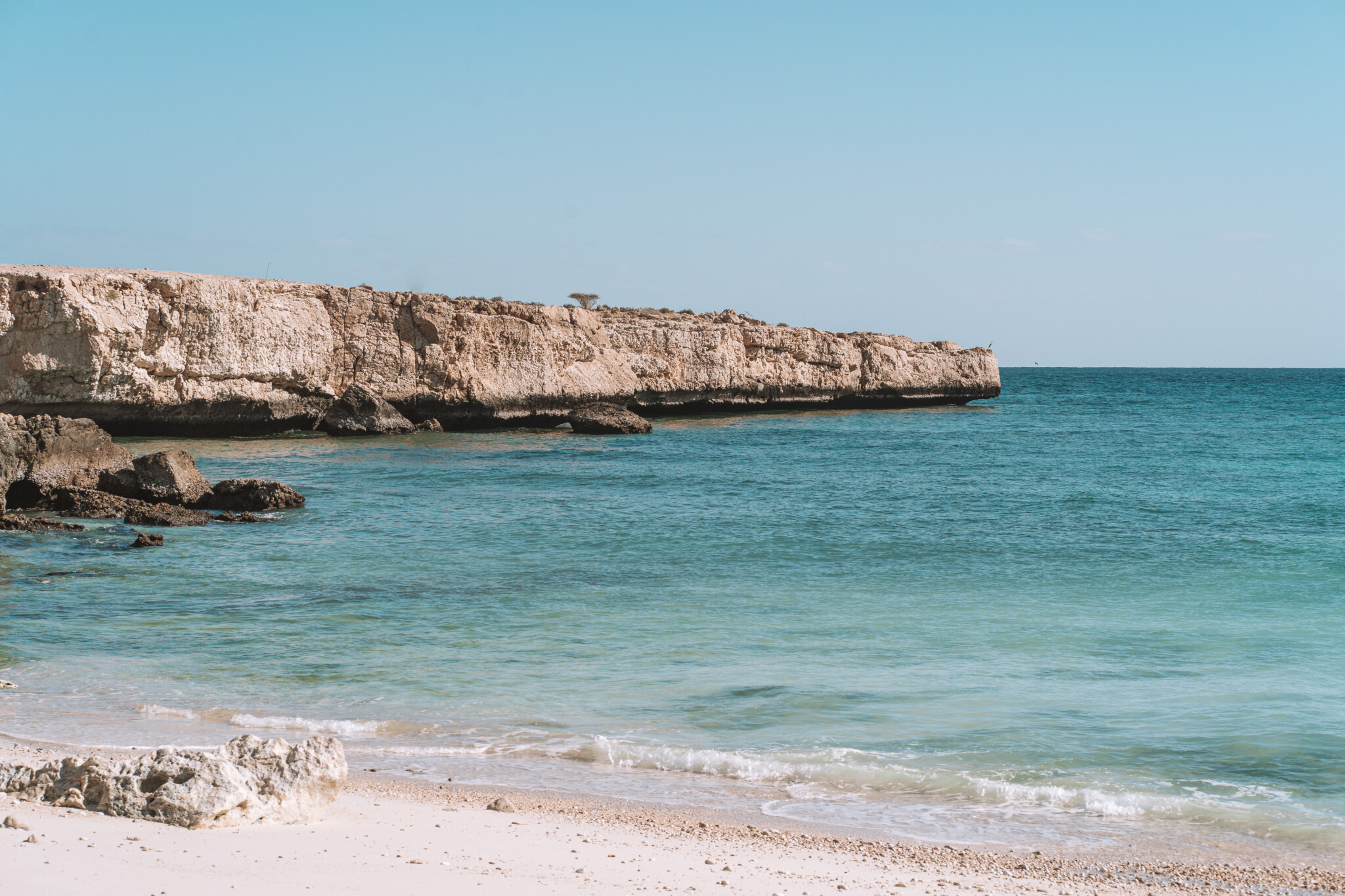 White Sand Beach im Oman
