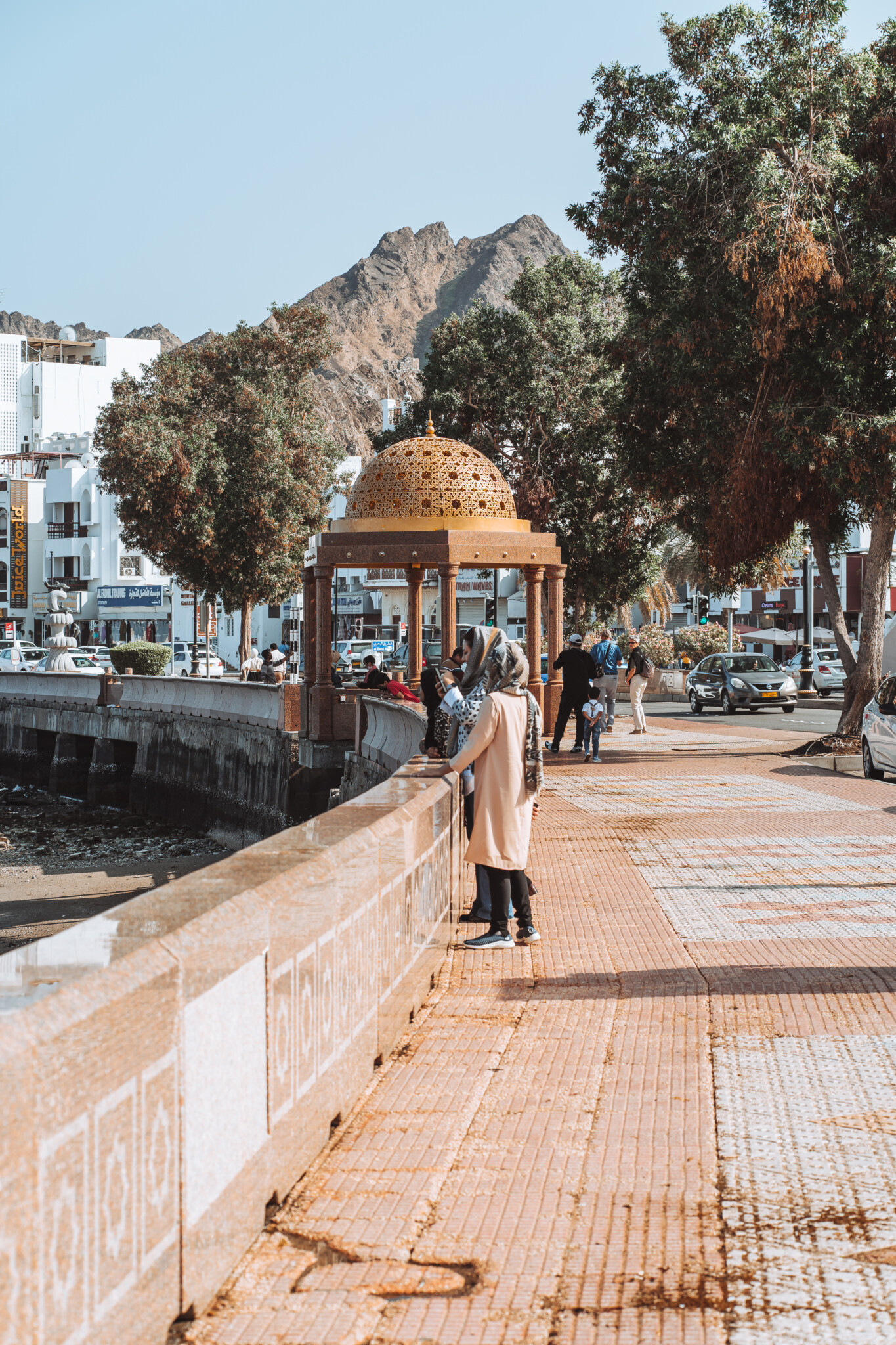 Die Promenade von Maskat, der Hauptstadt des Sultanats