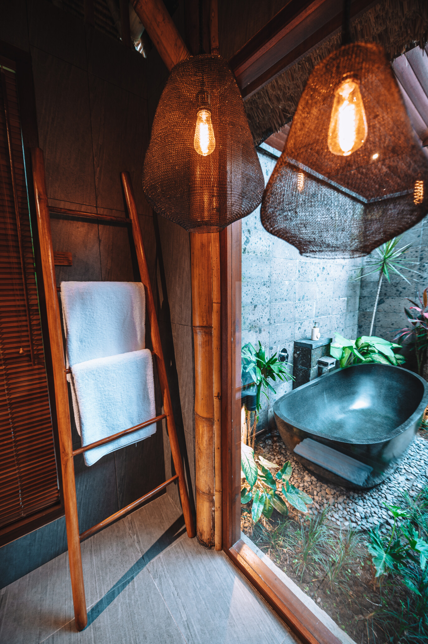 Badezimmer Samanvaya Hotel