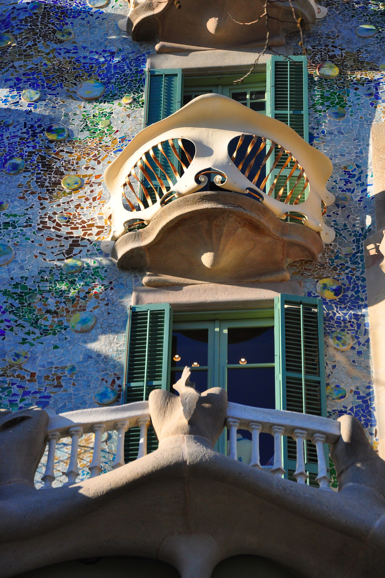Die Balkone von Antoni Gaudís Casa Batlló