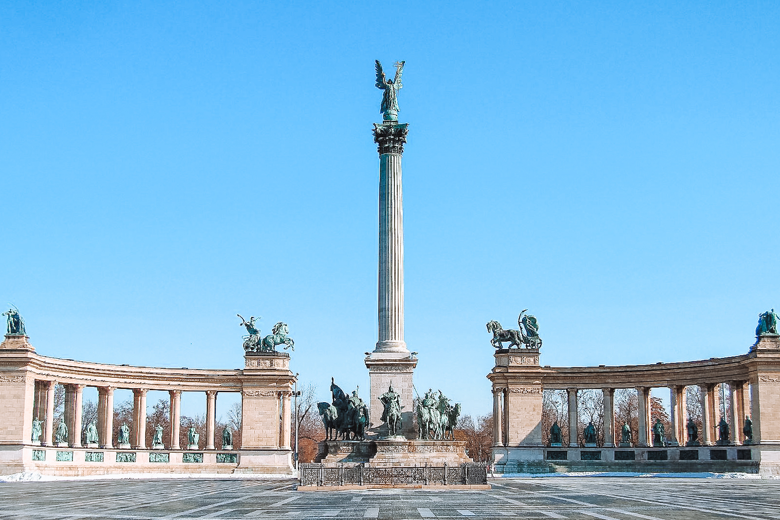 Der Heldenplatz in Budapest