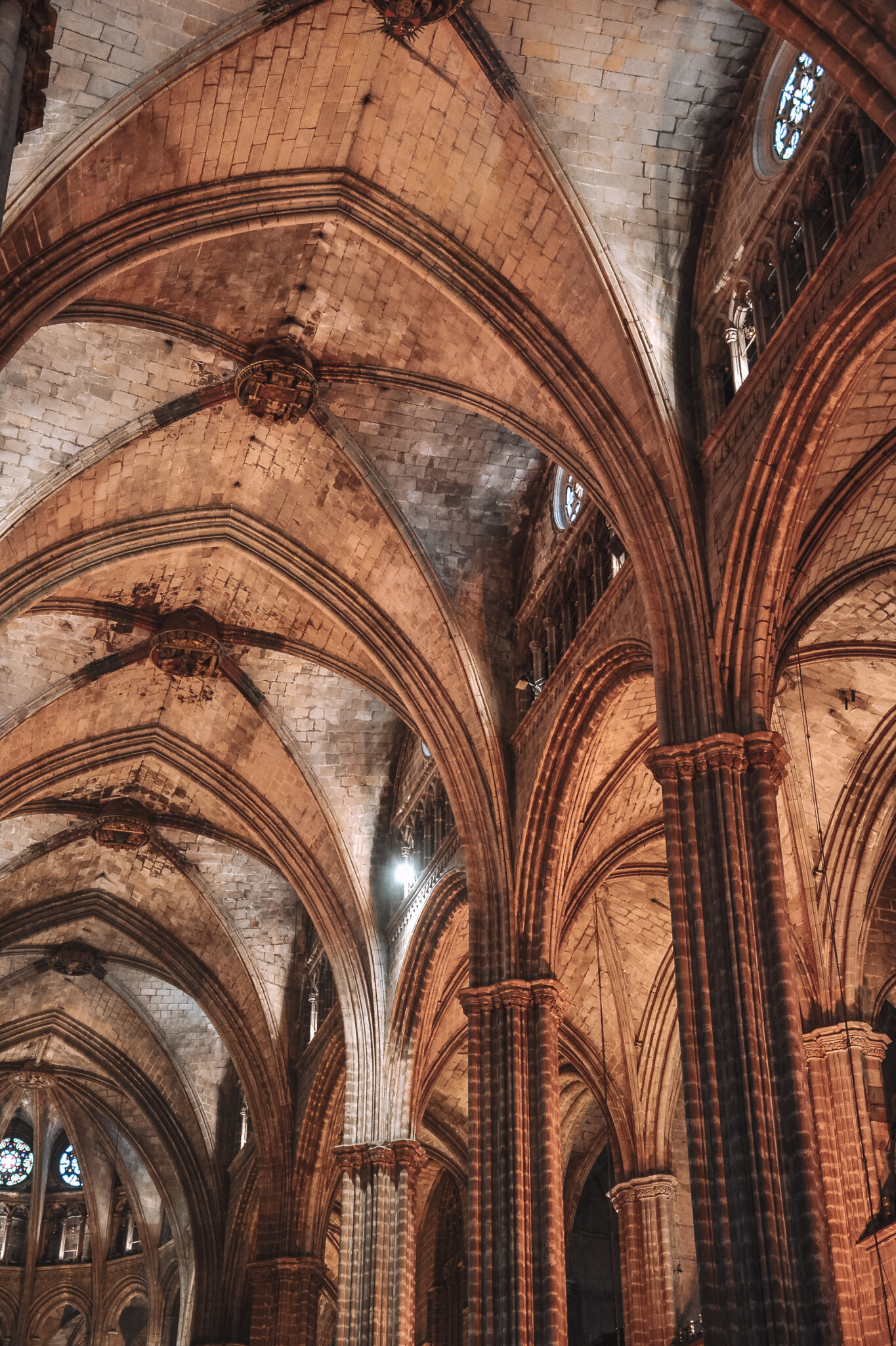 Das Kirchenschiff der Kathedrale von Barcelona