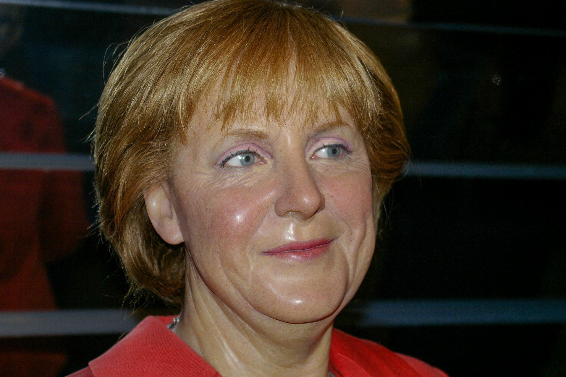 Die Wachsfigur von Angela Merkel bei Madame Tussauds in Berlin