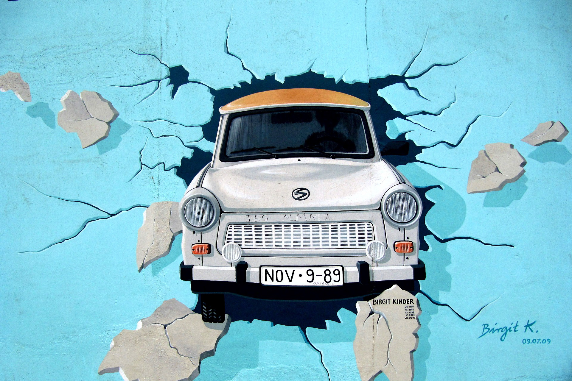 Trabi Ausstellung in der deutschen Hauptstadt