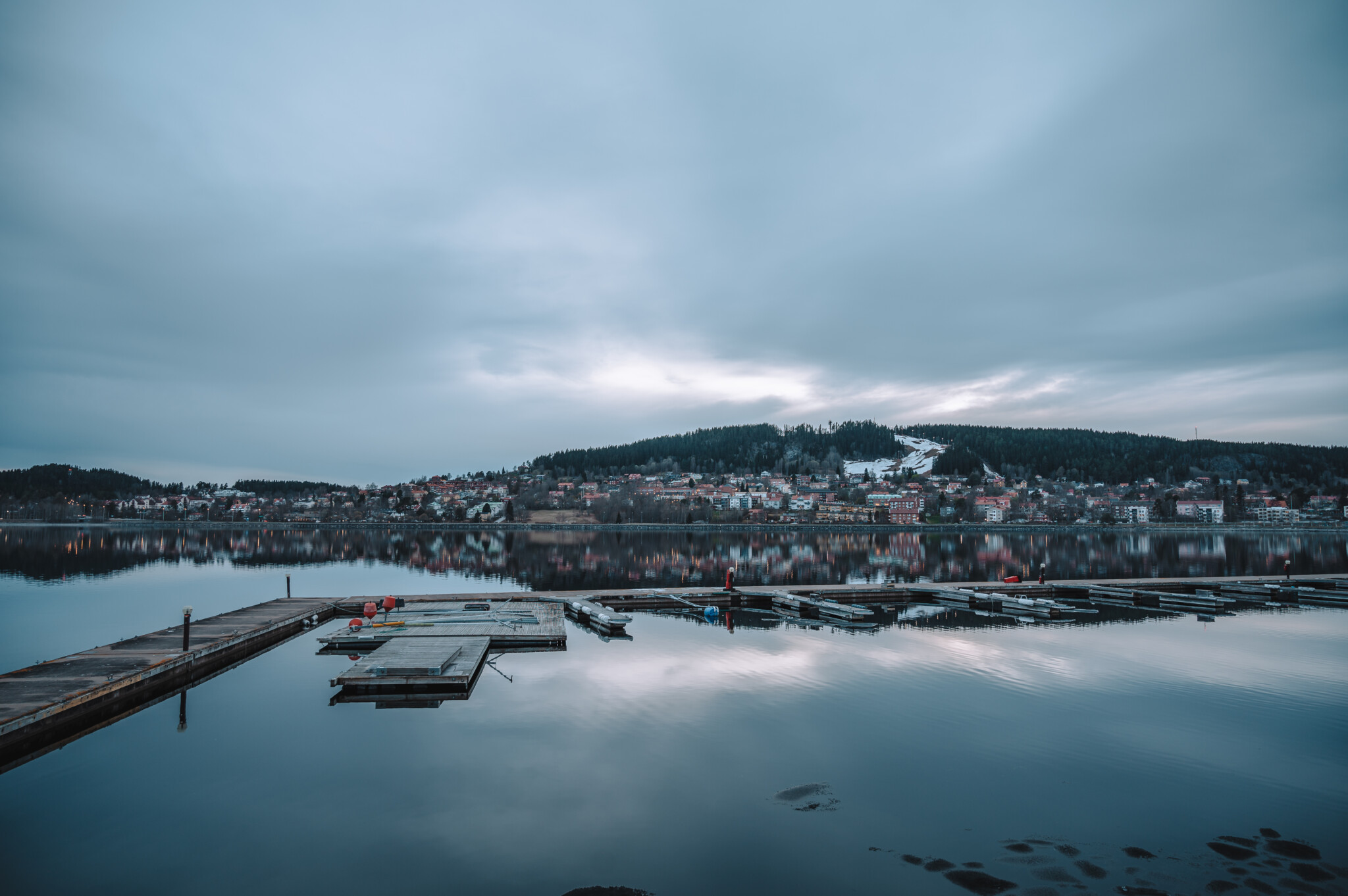Blick auf Frösön in Östersund