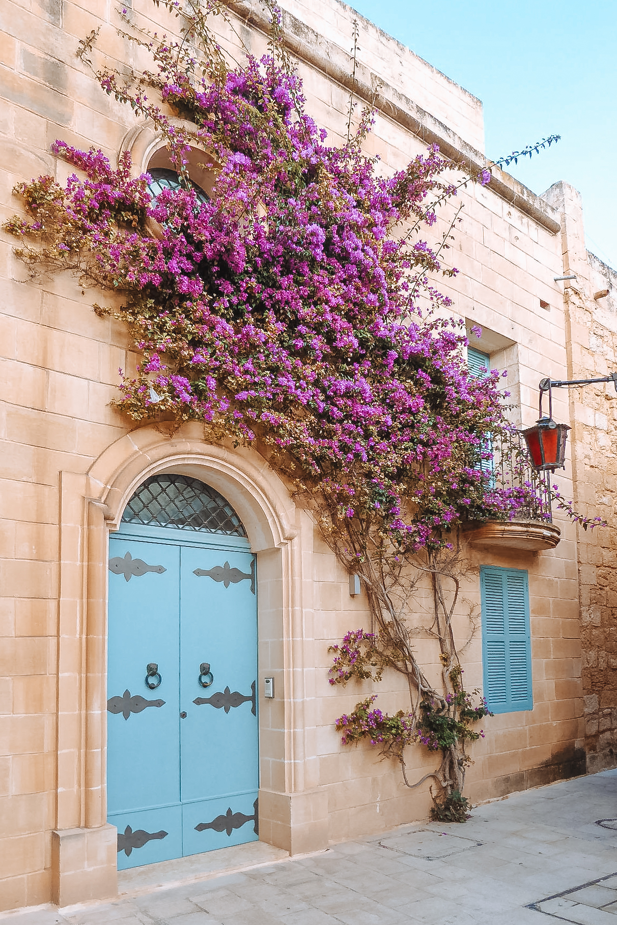 Ein Haus in der Stadt Mdina auf Malta