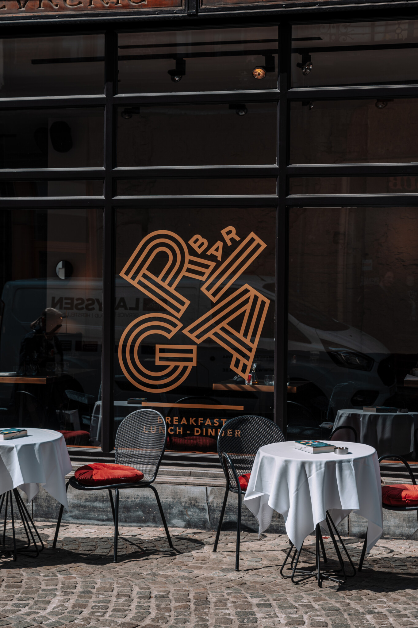 Sitzecke im Restaurant des Hotels Riga in Antwerpen
