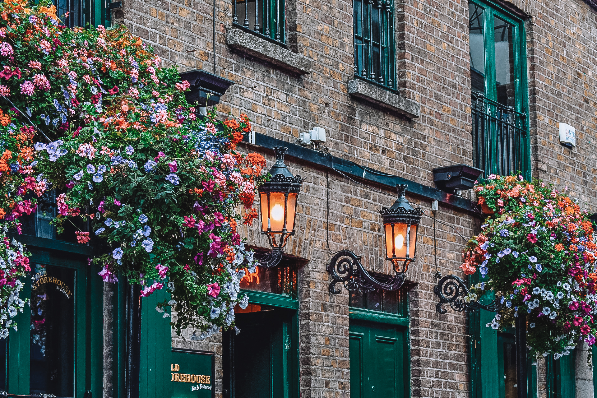Typische Häuser in Irlands Hauptstadt Dublin