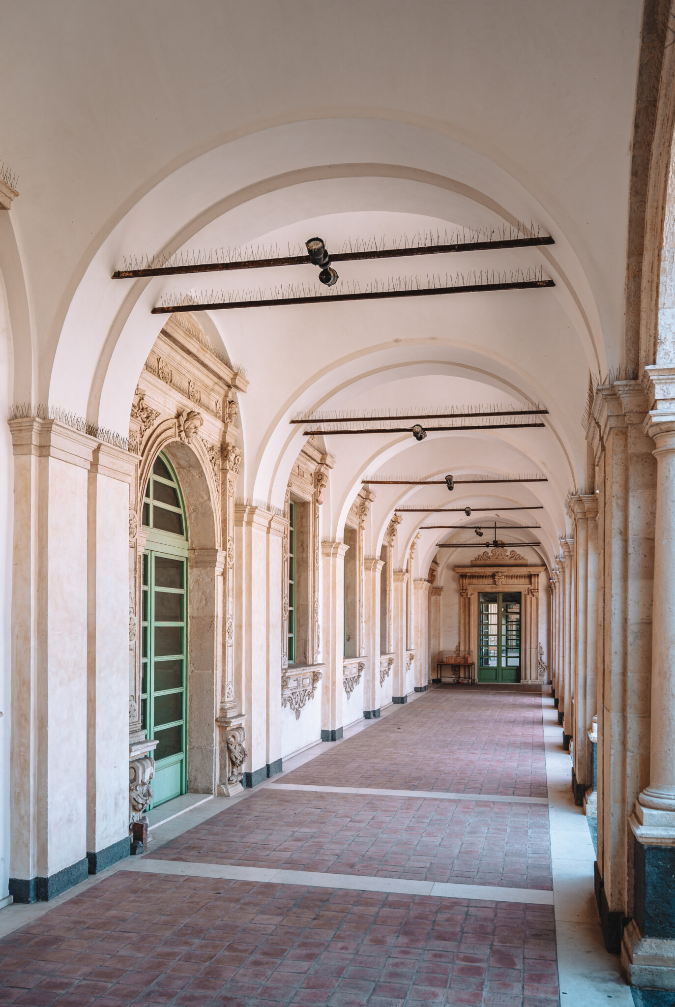 Kreuzgang im Benediktinerkloster San Nicolò l’Arena in Catania