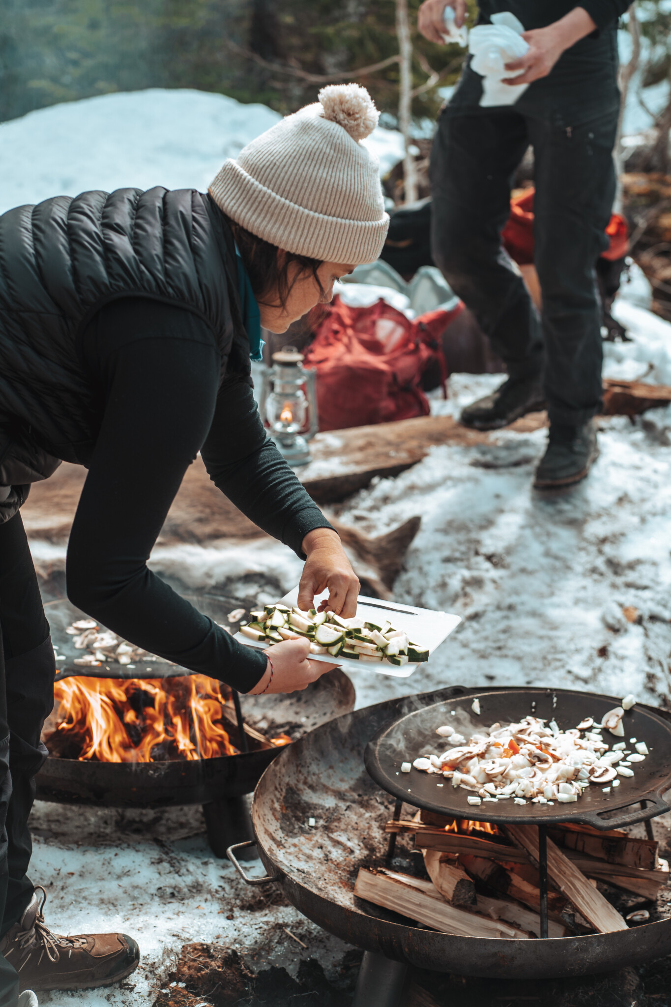 Outdoor-Kochen in Åre in Schweden