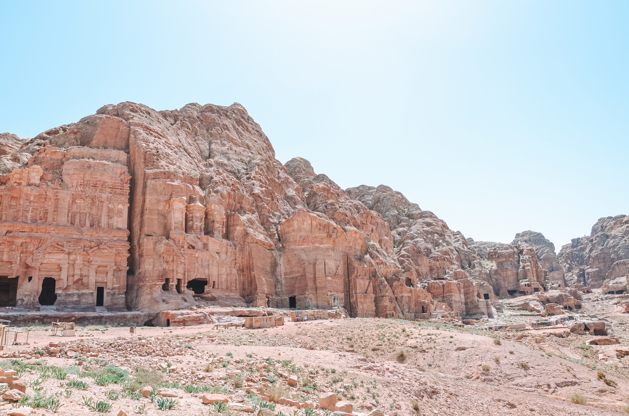 Die Felsenstadt Petra in Jordanien