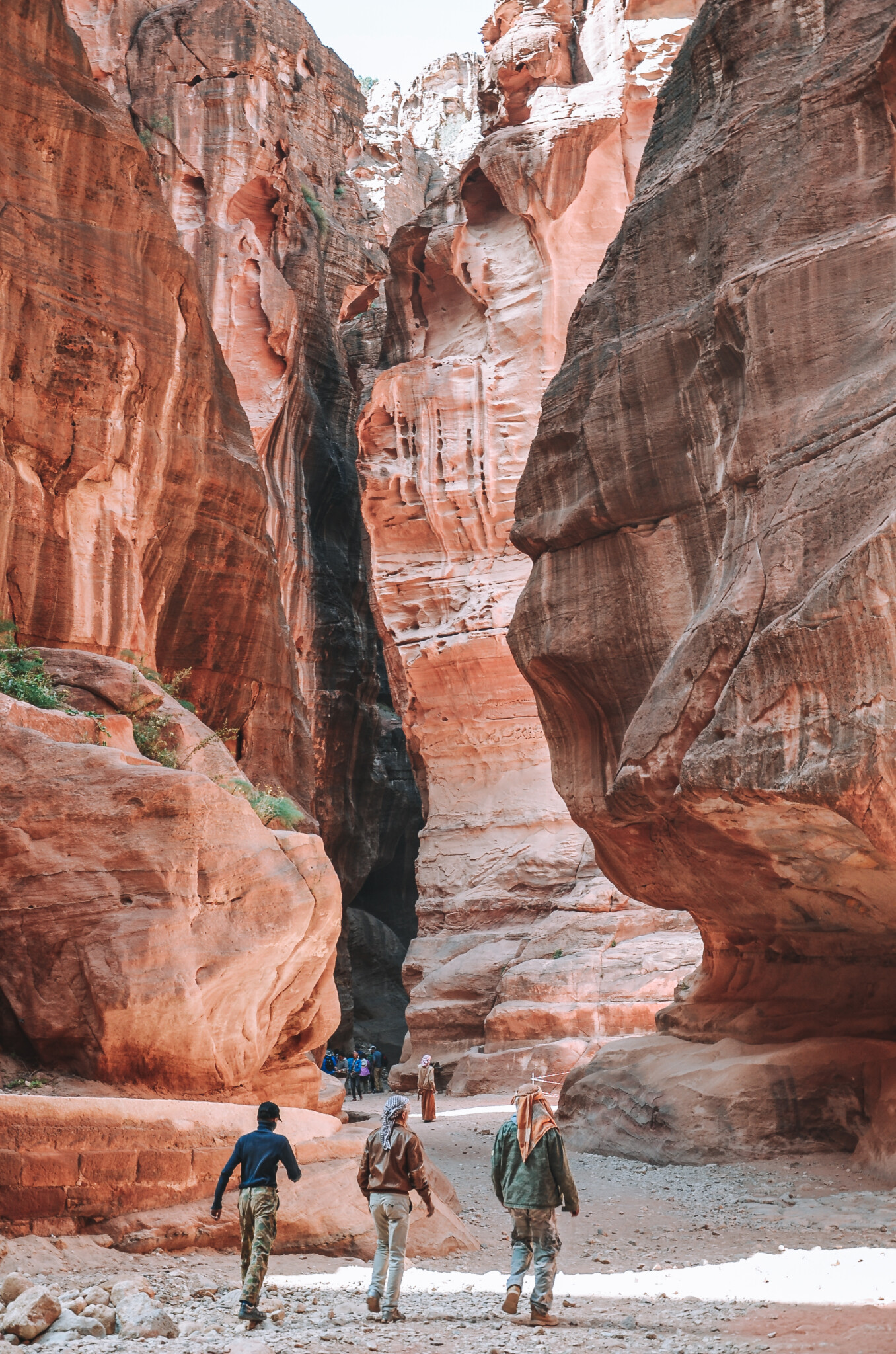 Die Schlucht in Petra