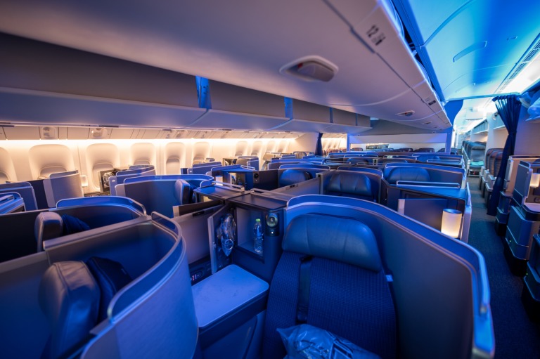 United Polaris Business Class Kabine