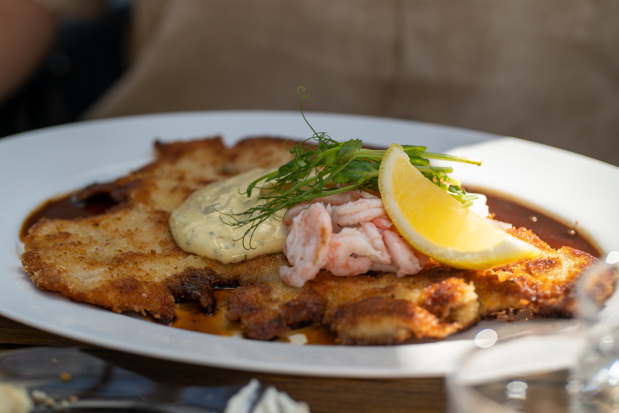Schnitzel im Korrö Restaurang in Schweden