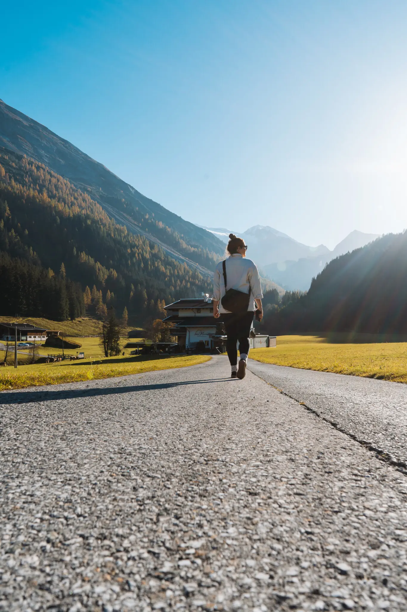 Anne auf einer Wanderung vom Alpinhotel Berghaus in Tux