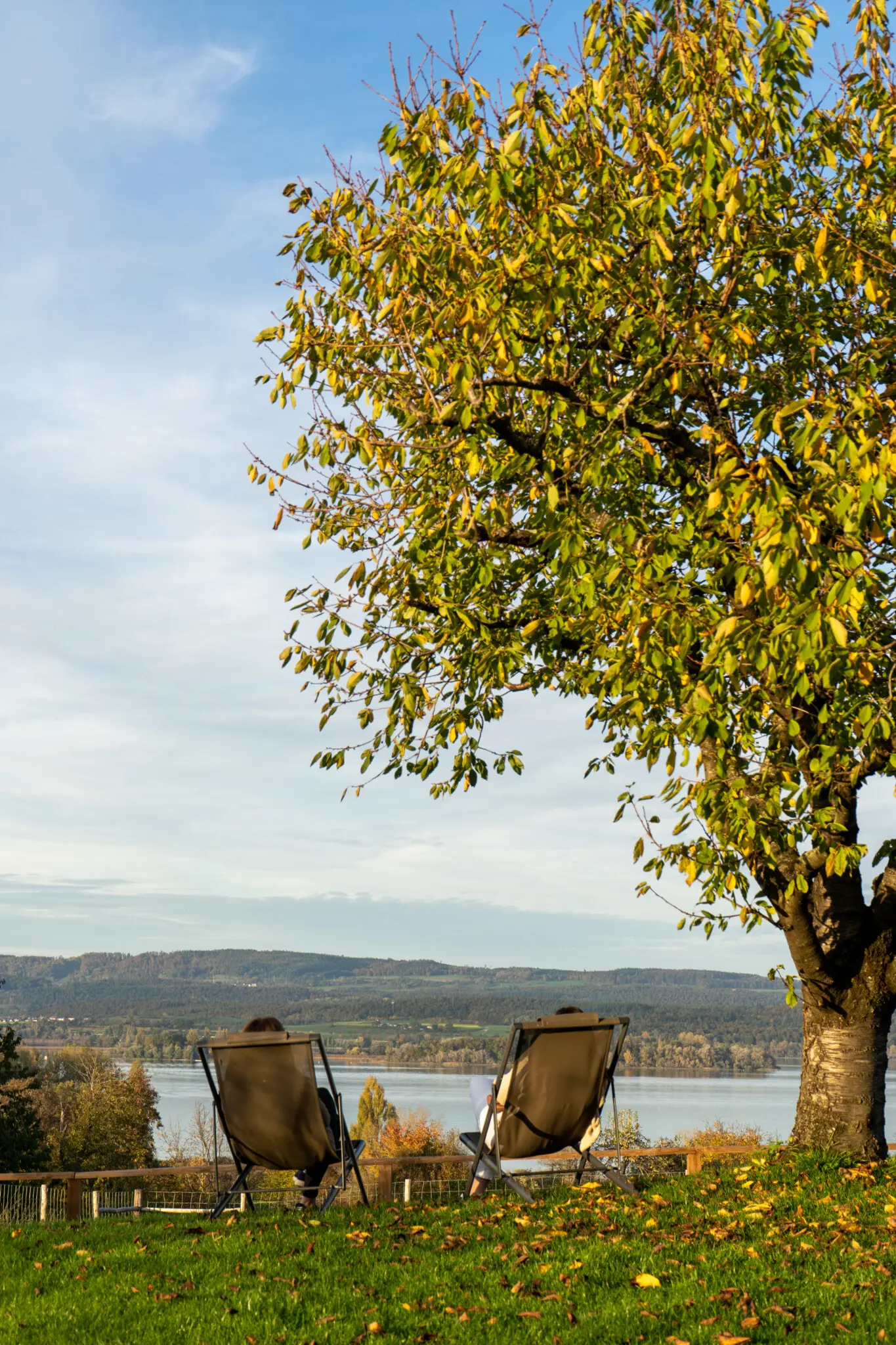 Terrasse mit Bodenseeblick im Hotel Hirschen
