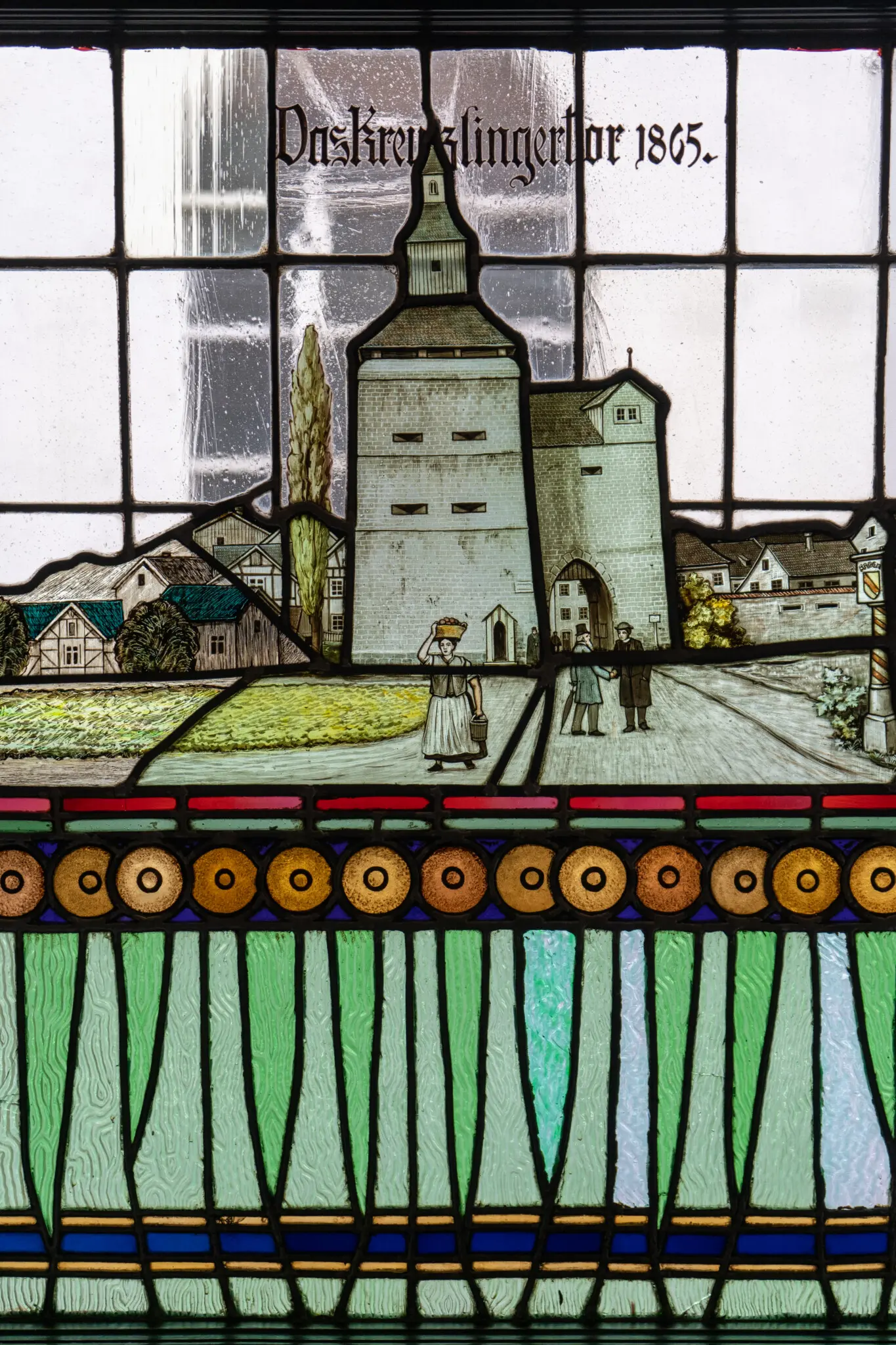 Fensterkunst im Hotel Zeppelin in Konstanz