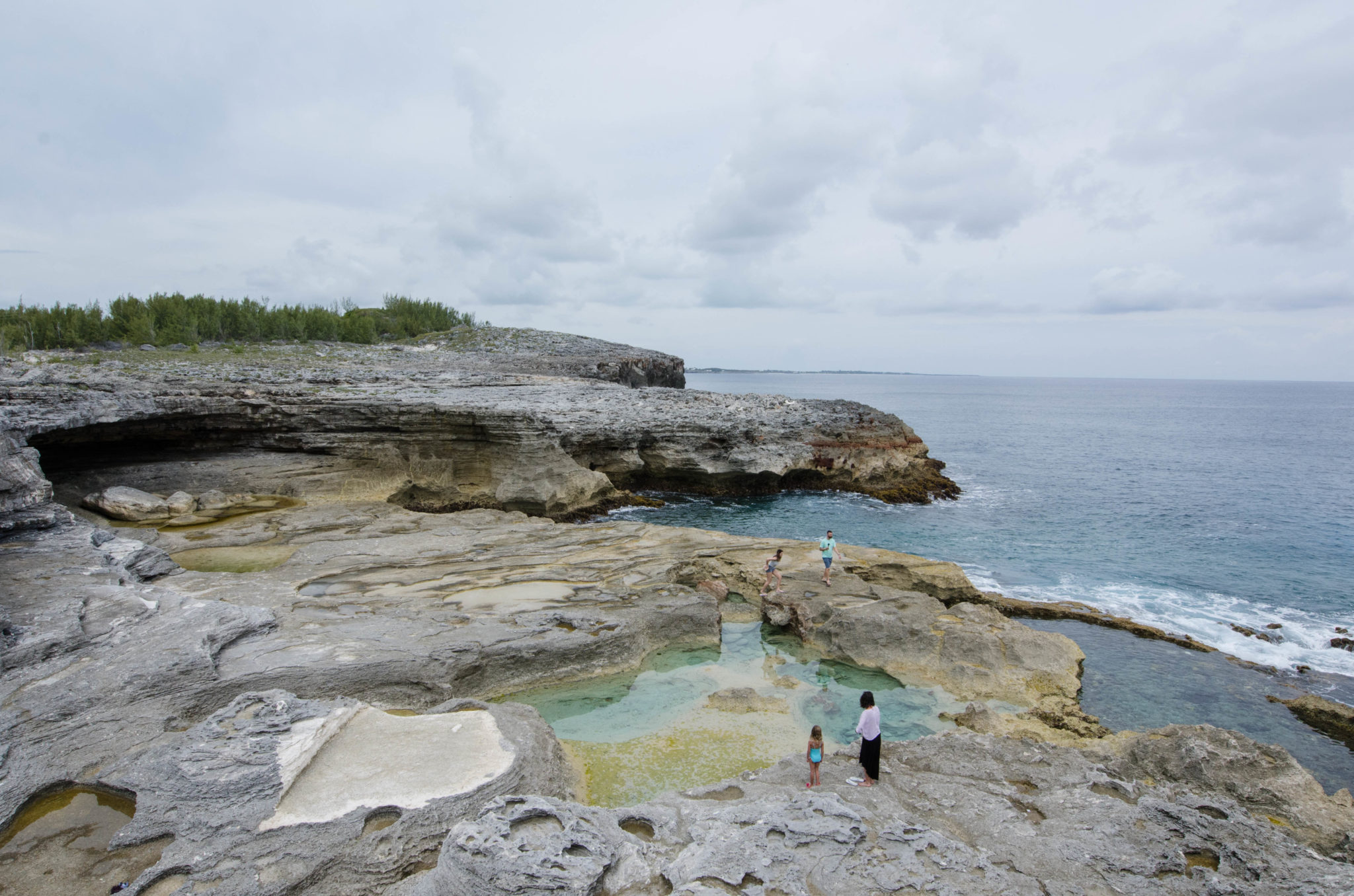Rock Formation auf Eleuthera auf den Bahamas