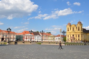Der Piata Unirii ist der zentrale Platz in Timișoara