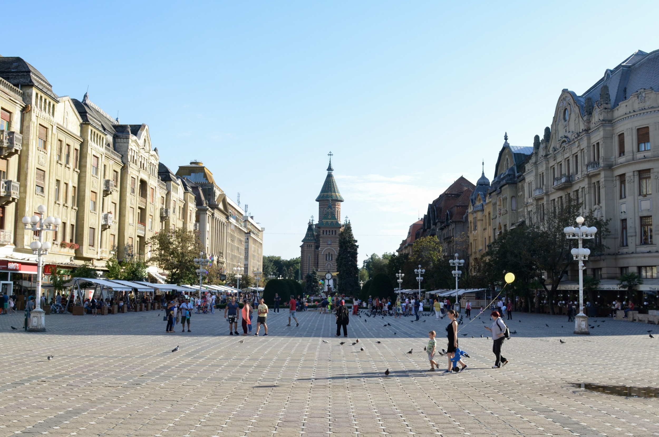 Der Piata Victorei ist das Herzstück der Stadt Timişoara