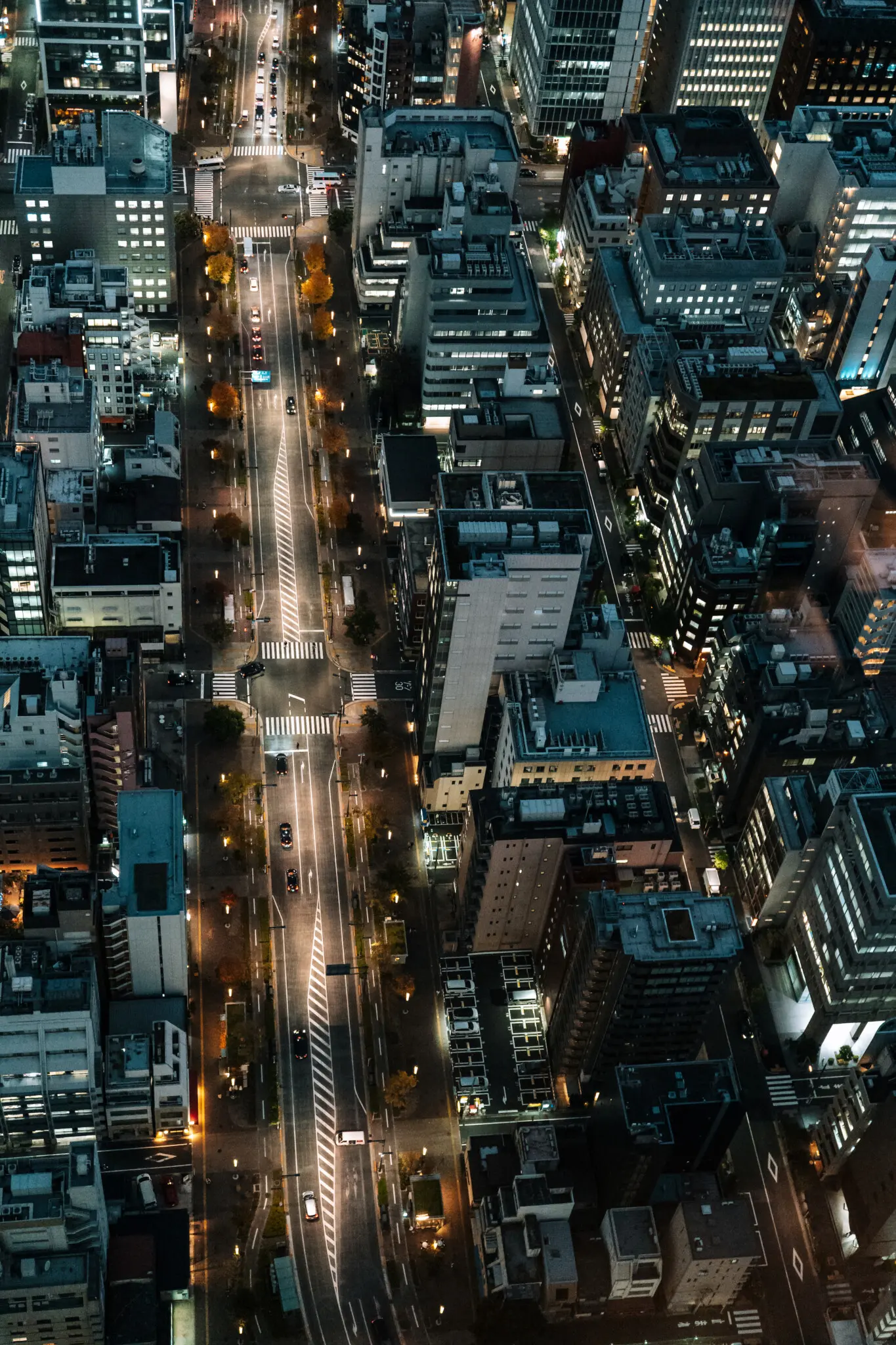 Blick auf Tokio bei Nacht aus dem Andaz Tokyo