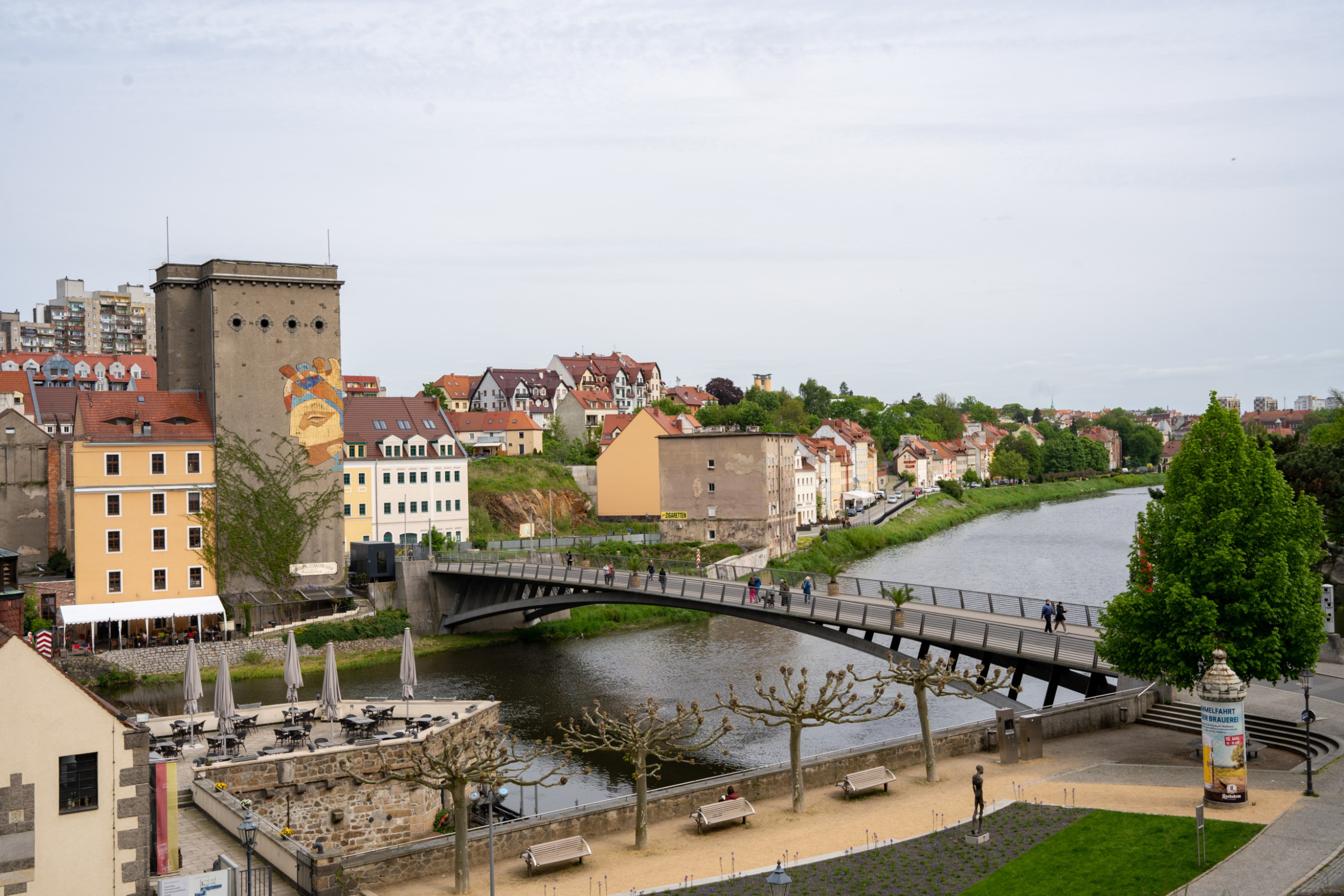 Die Altstadtbrücke von Görlitz verbindet die Stadt mit Polen