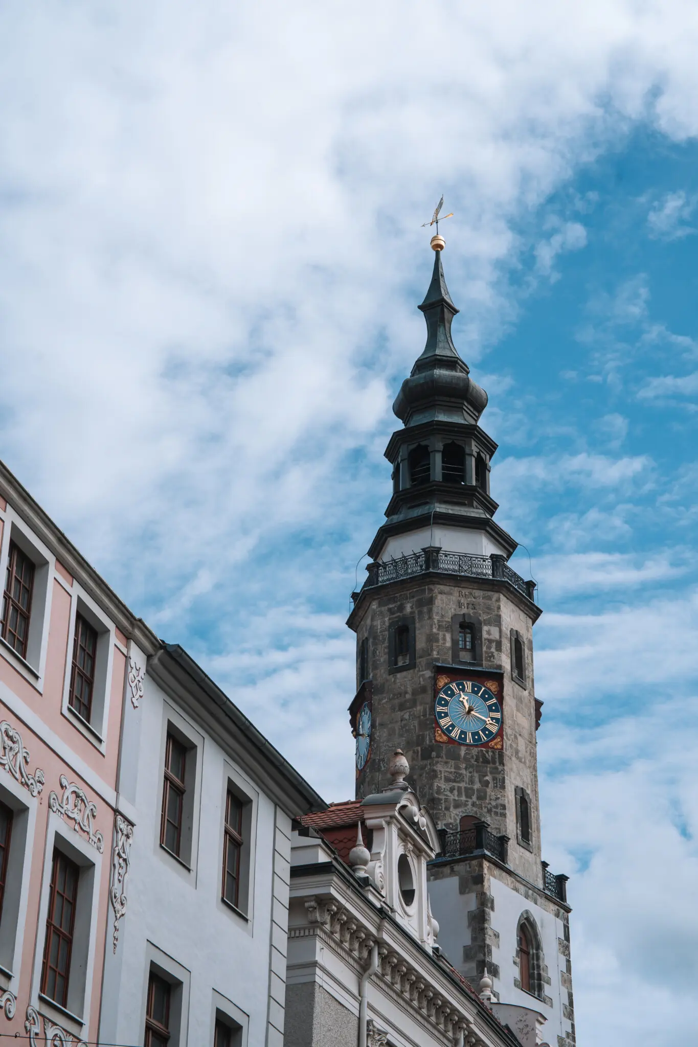 Der Rathausturm gehört zu den markanten Wahrzeichen von Görlitz