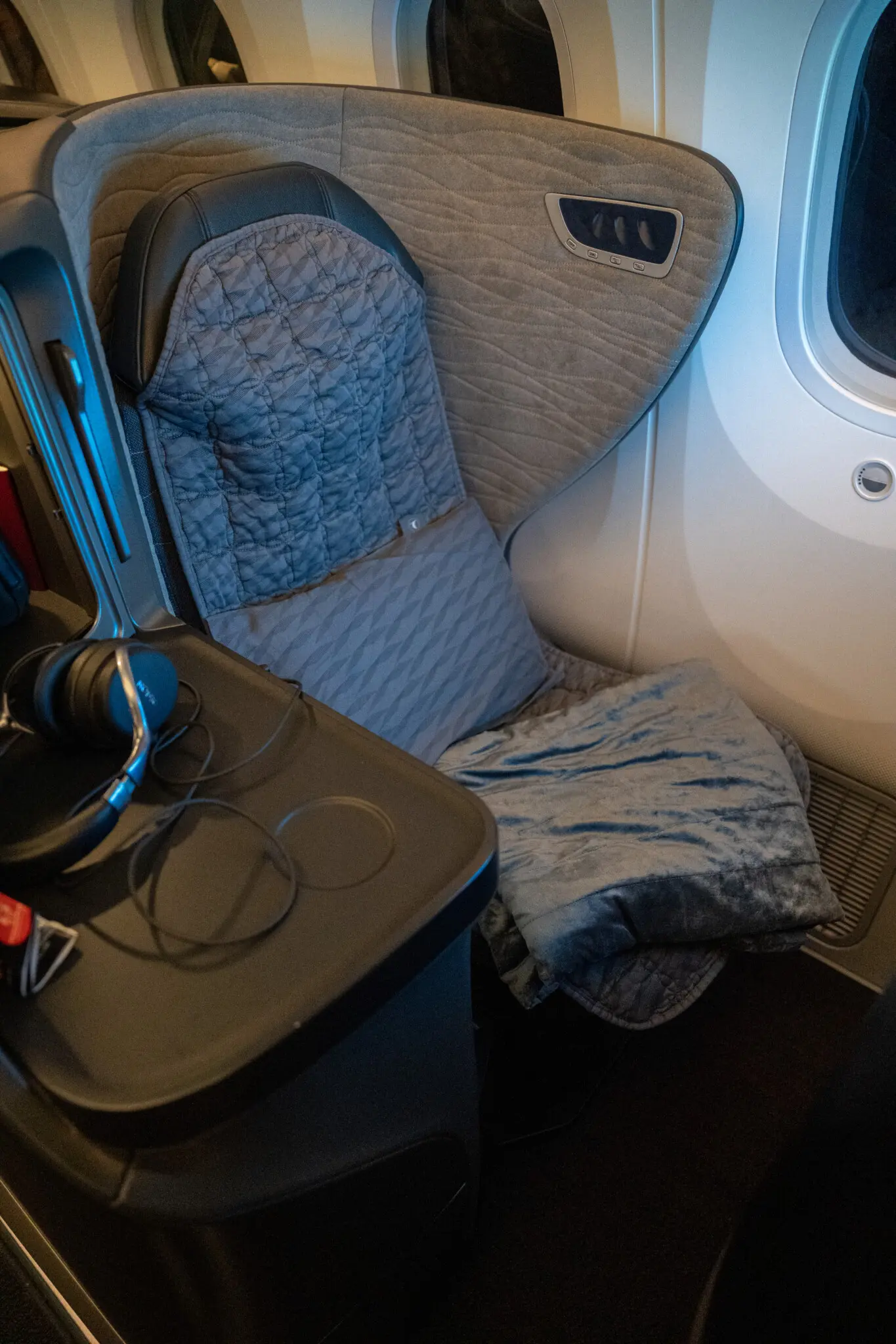Sitze der Business Class in der Boeing 787-9
