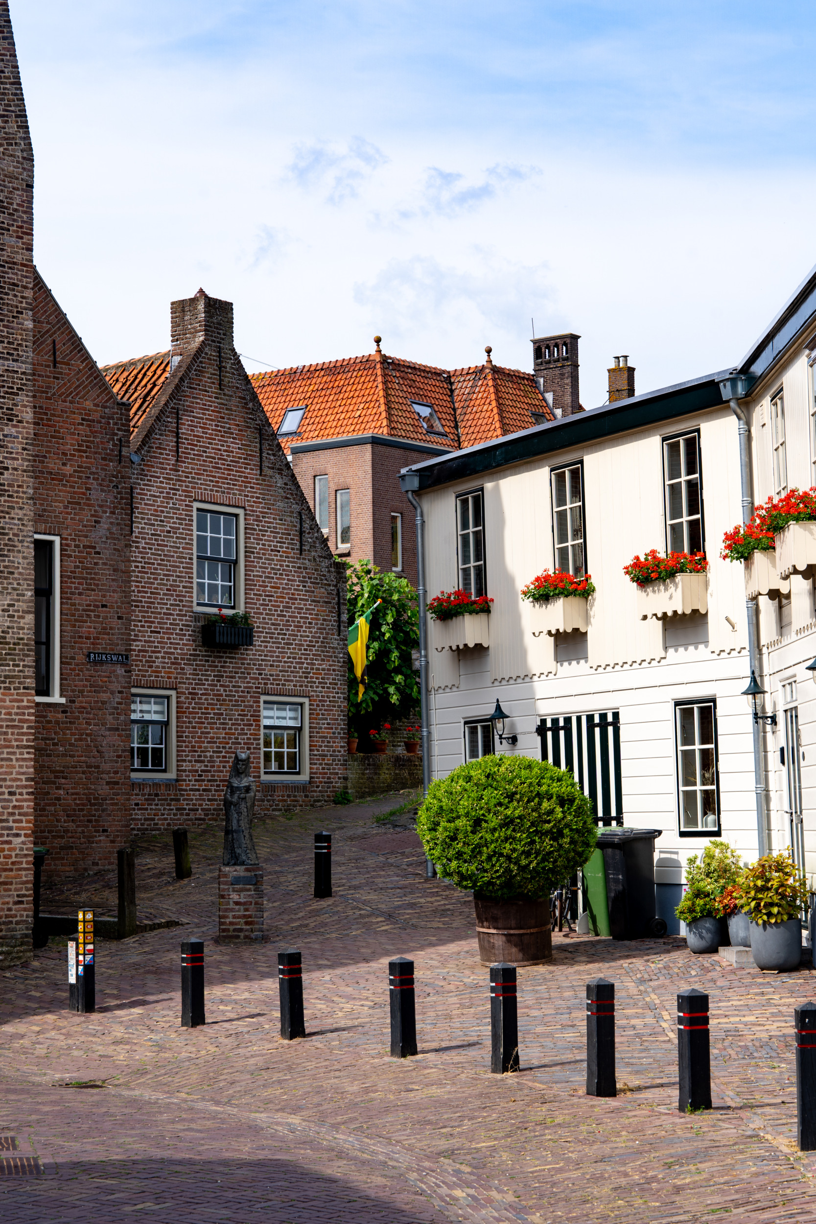 Die Festungsstadt Woudrichem in den Niederlanden