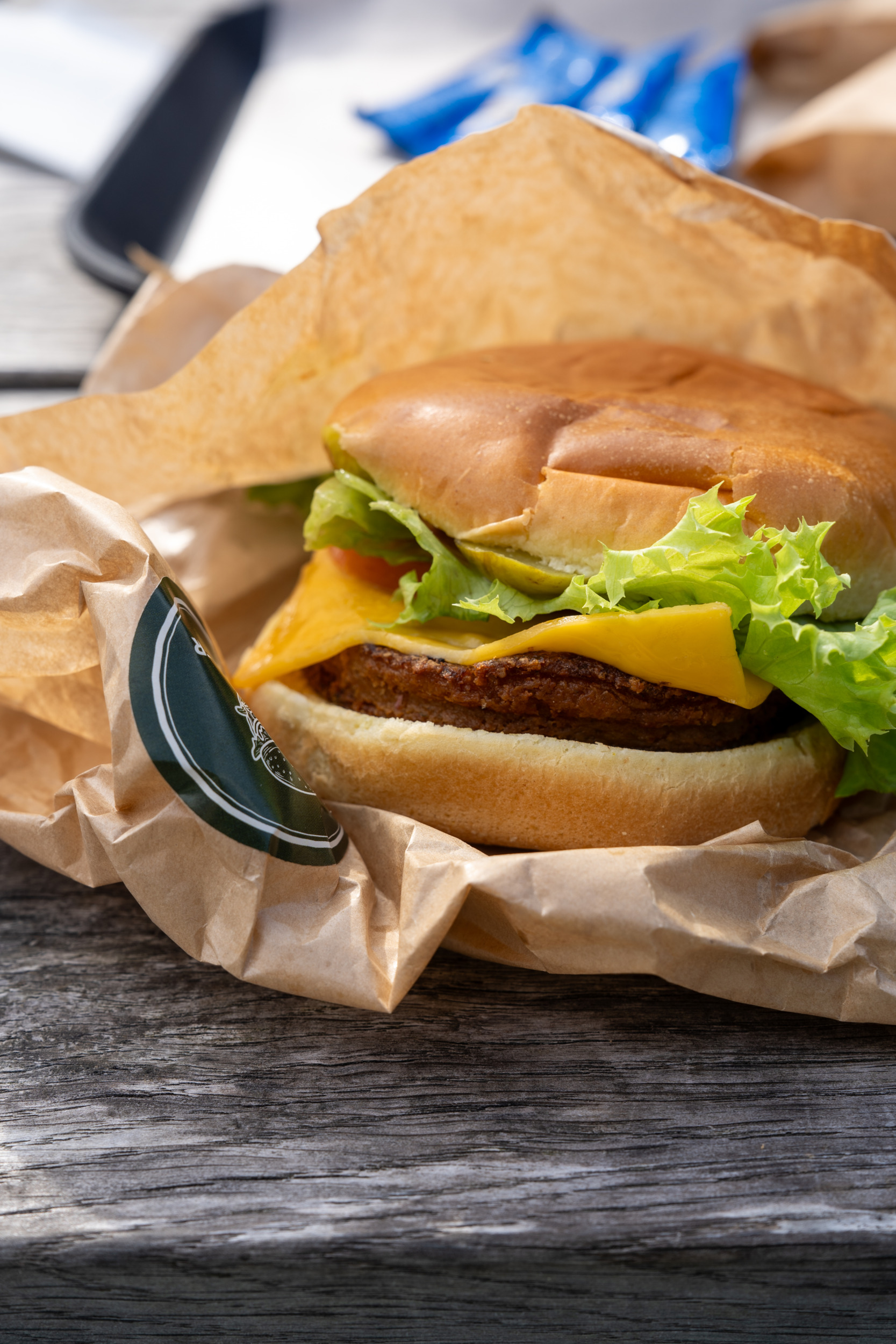 Der Veggie Burger im BURGER im Camp Adventure ist super lecker