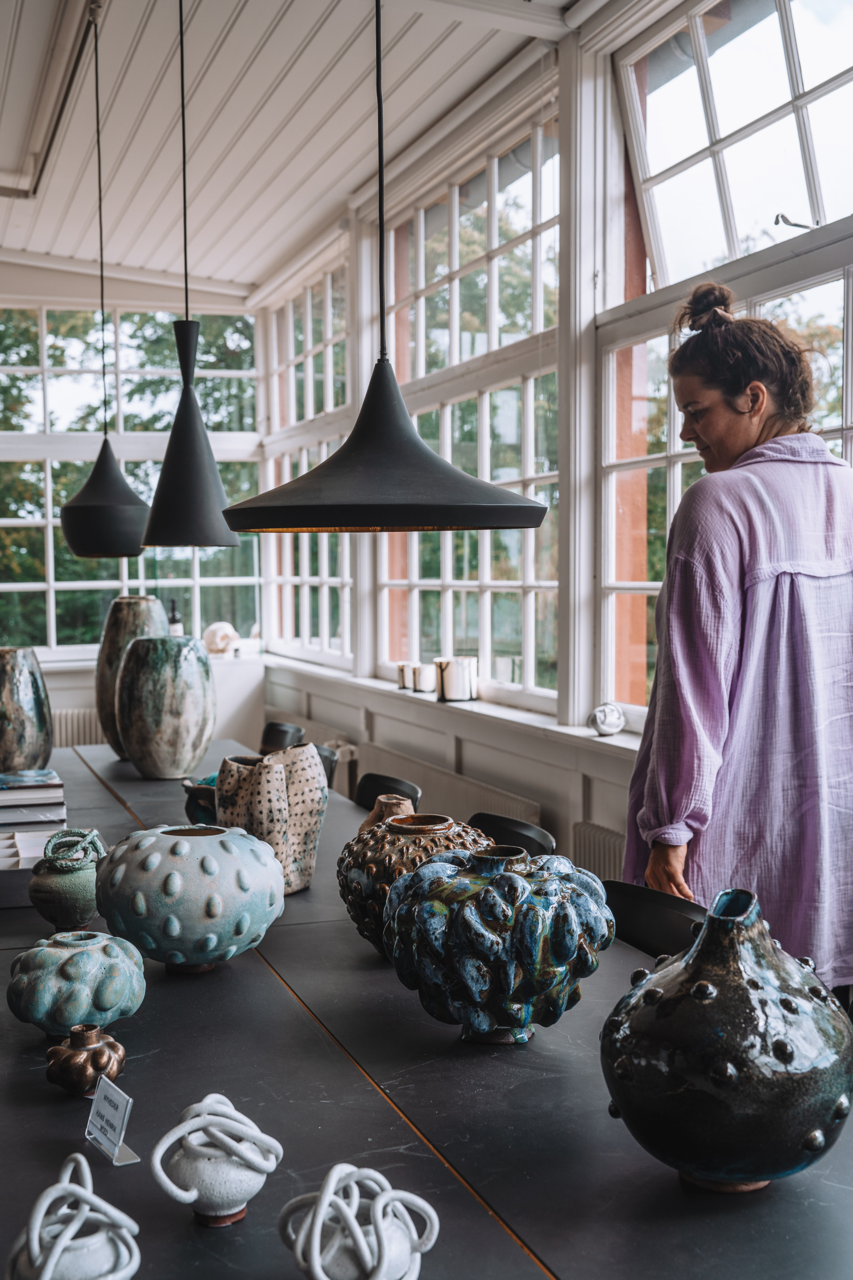 Anne im Clay Museum in Middelfart auf Fünen