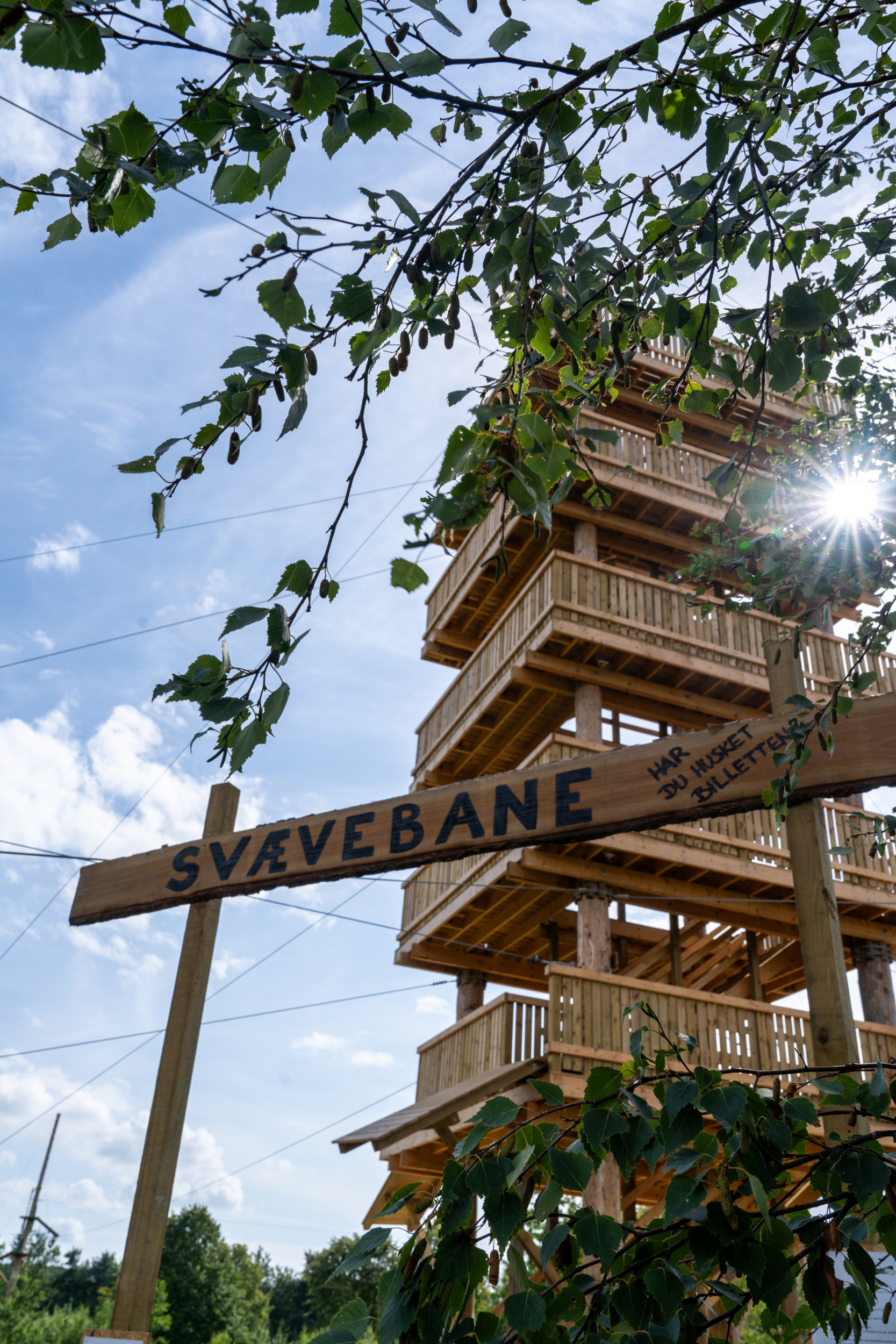 Zipline in Fyns Sommerland