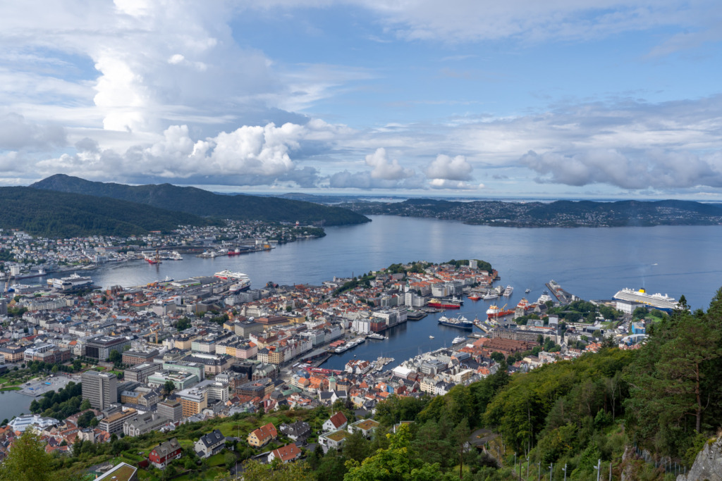 Der Ausblick auf Bergen ist vom Fløyen besonders toll