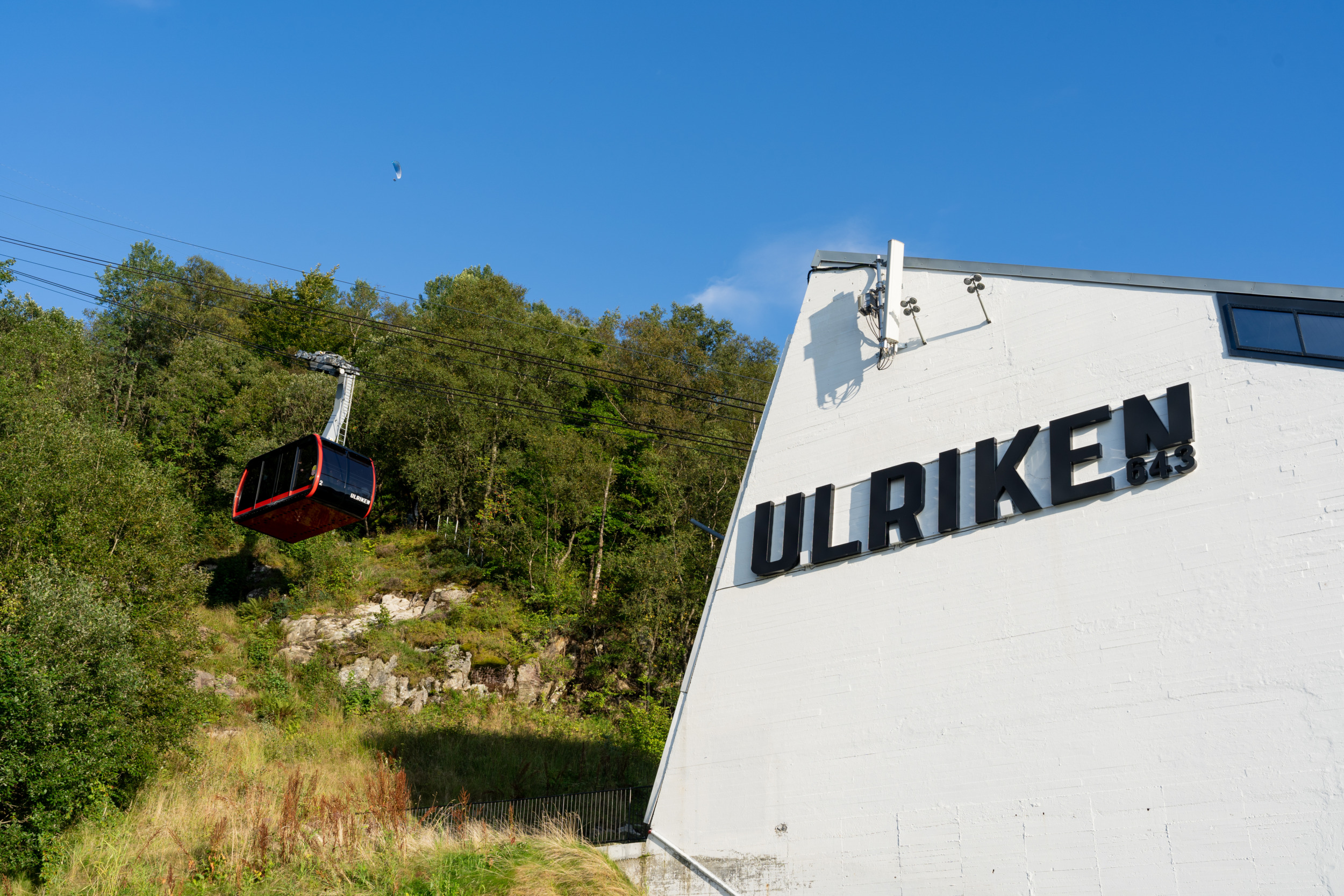 Mit der Gondel geht es hoch auf den Ulriken