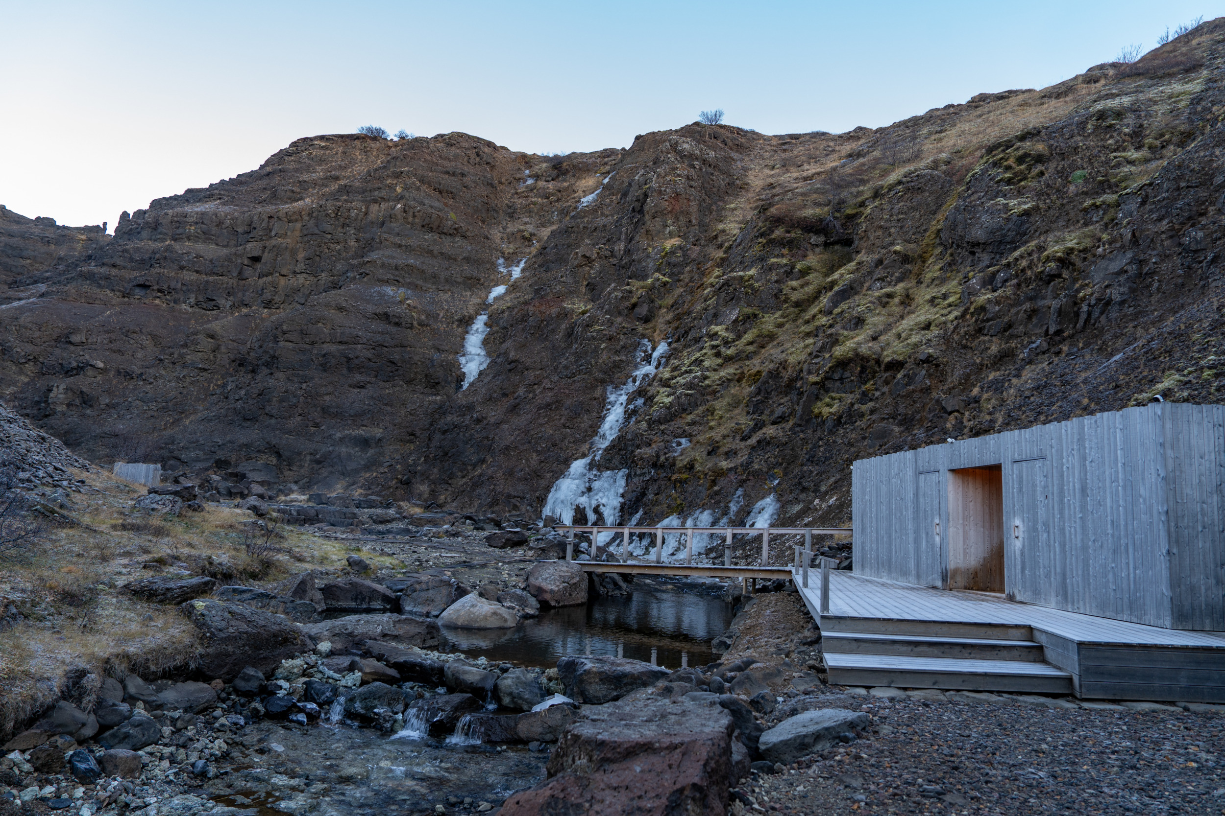 Die Canyon Baths befindet sich unweit vom Hotel Húsafell entfernt