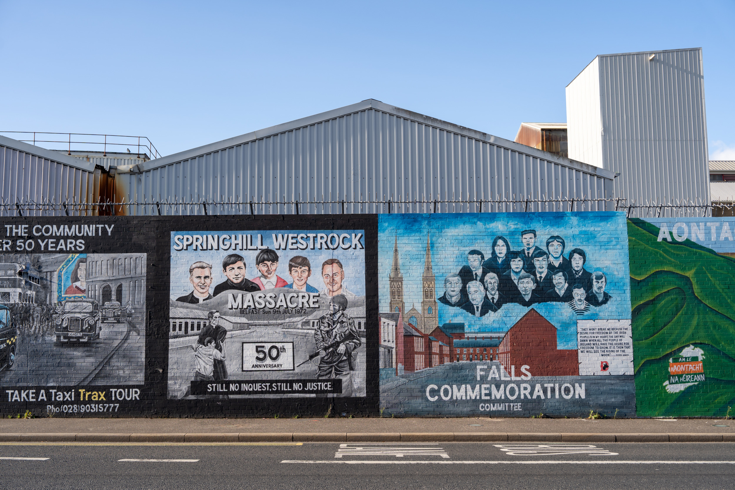 Die wohl bekannteste Sehenswürdigkeit in Belfast ist die Peace Wall