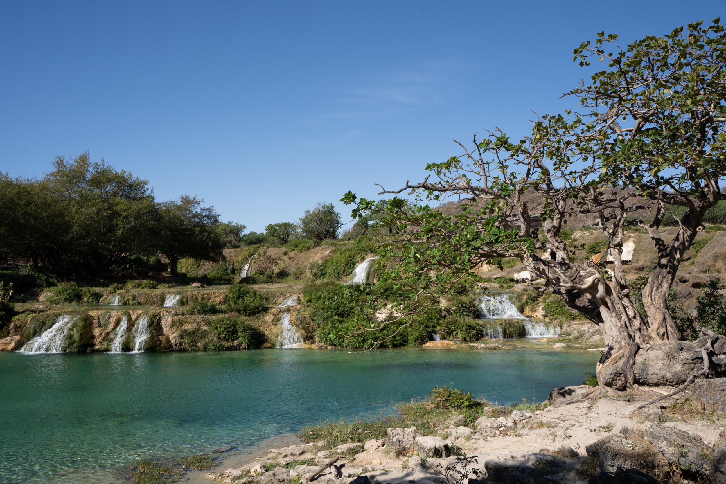 Das Wadi Darbat gehört zu den schönsten Sehenswürdigkeiten in Salalah