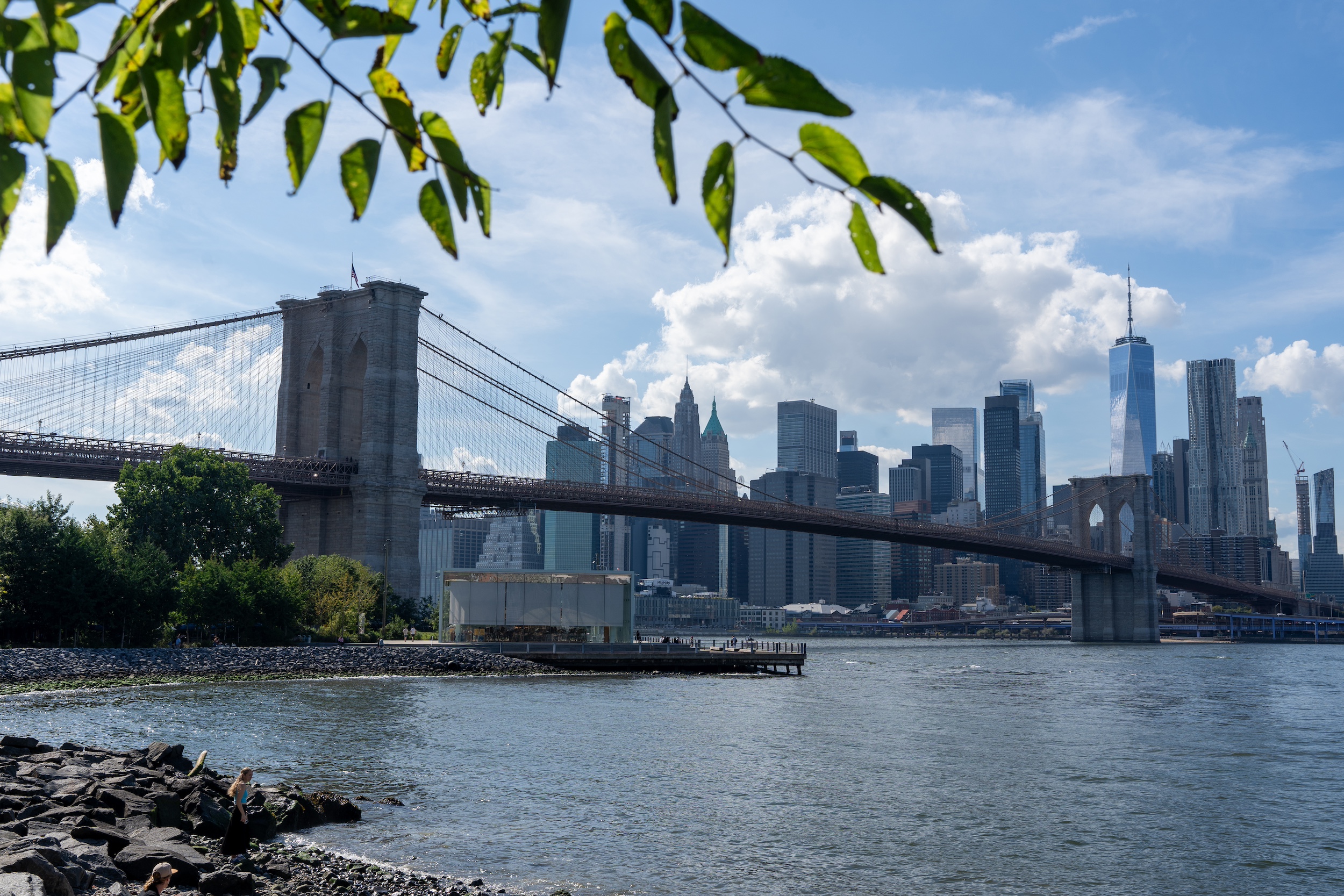 Von Brooklyn aus habt ihr einen tollen Blick nach Manhattan