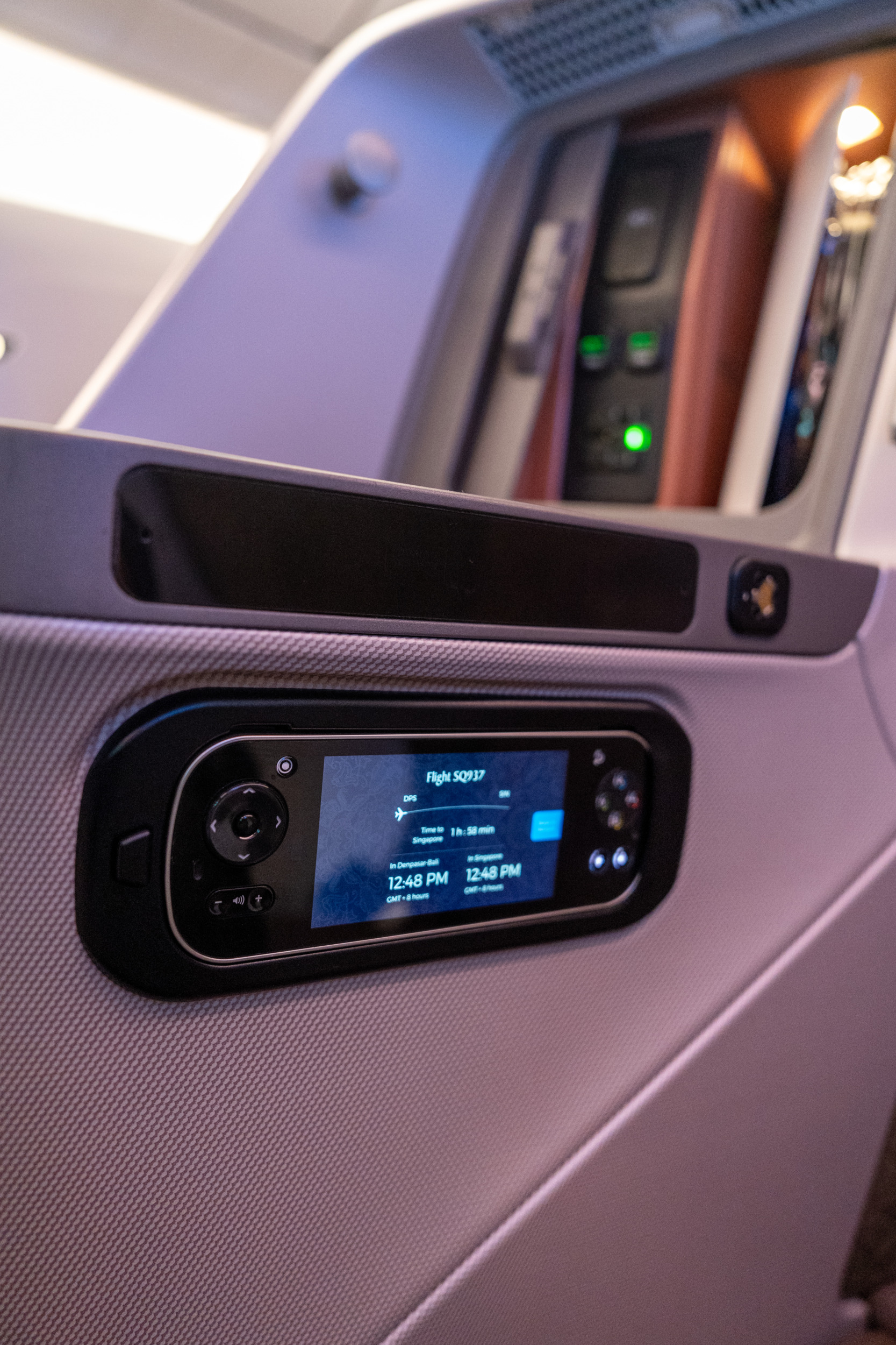 Fernbedienung Singapore Airlines Business-Class