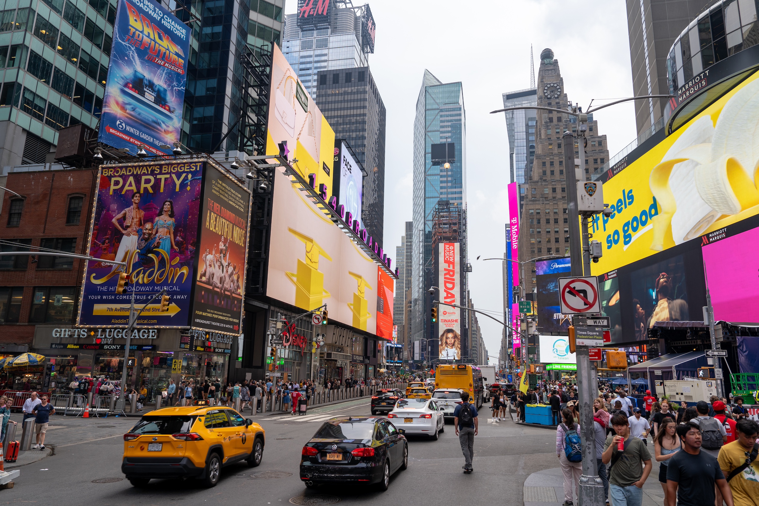 Der Times Square ist und bleibt eine der meistbesuchten Sehenswürdigkeiten in New York