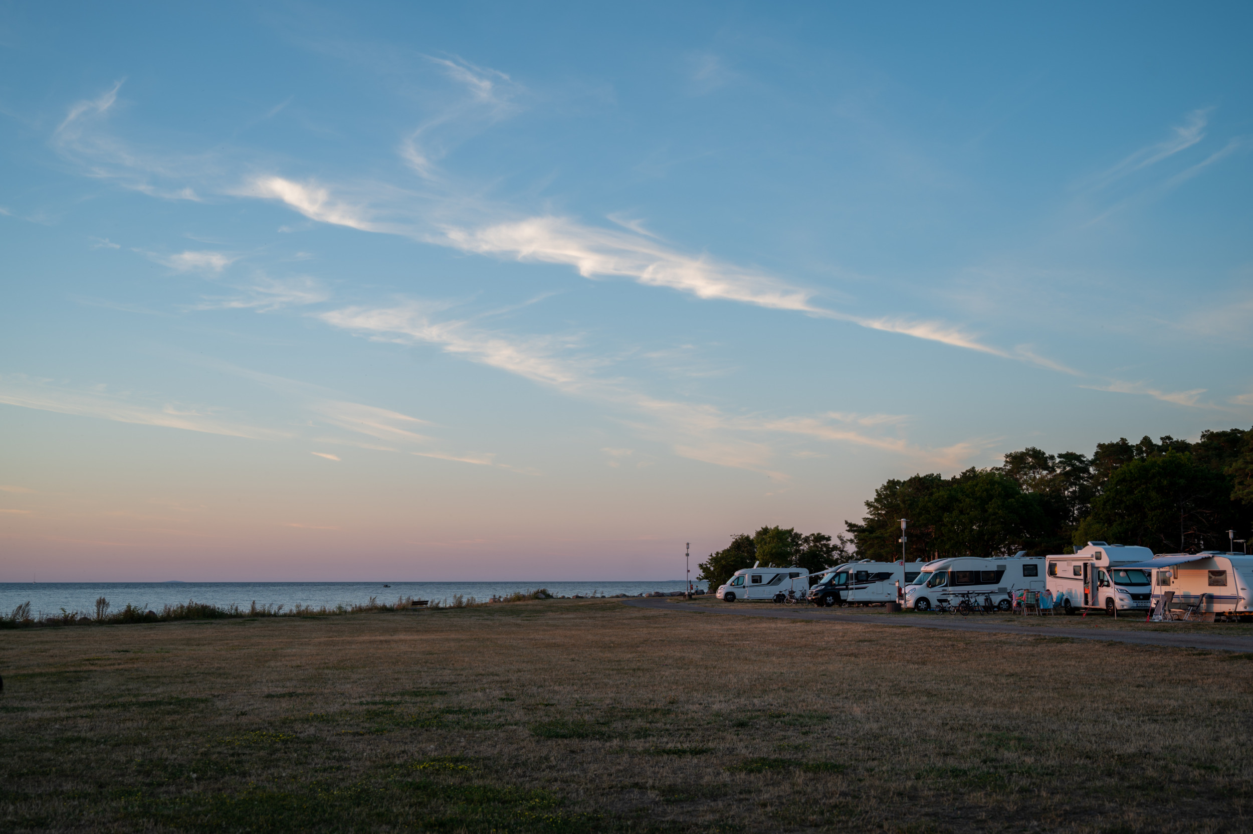 Die meisten Campingplätze in Öland sind direkt am Meer