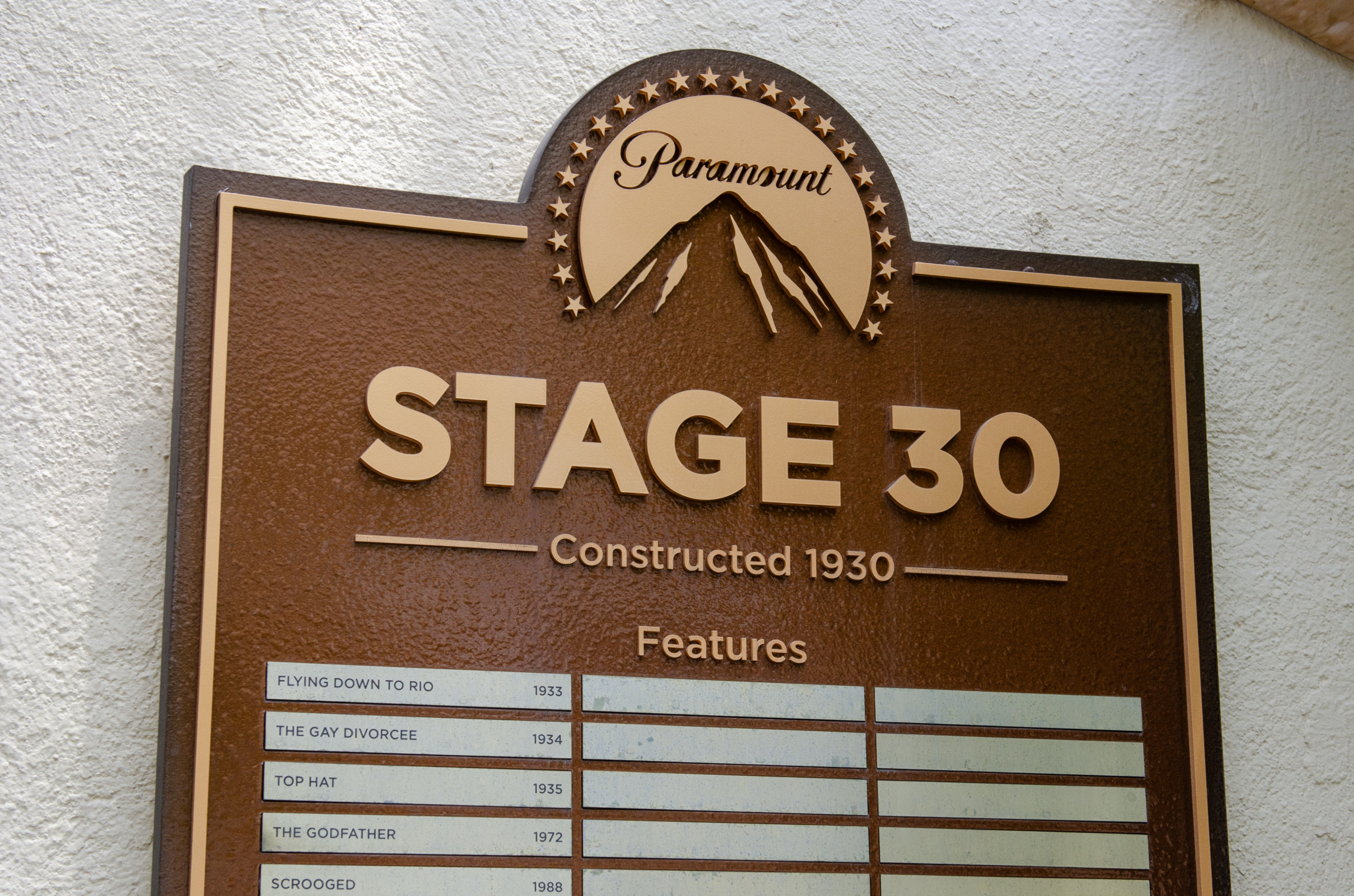 Stage 30 ist eine der wichtigsten Aufnahmehallen bei Paramount