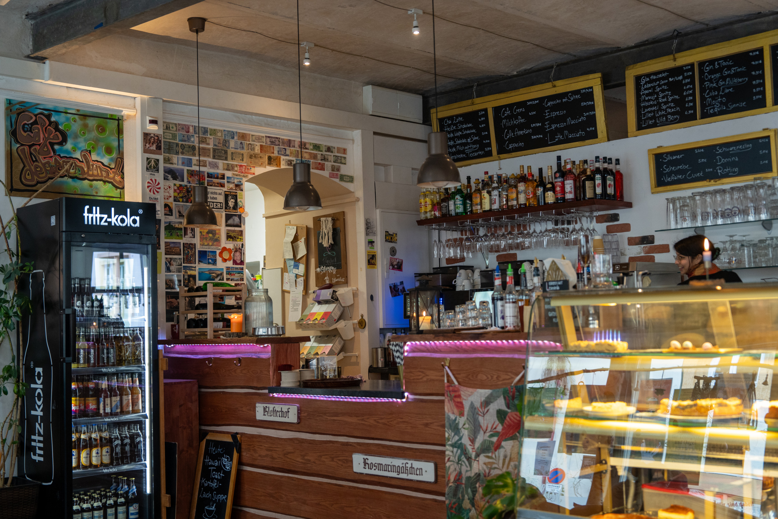 Das Café Lebenslust gehört zu den gemütlichsten Adressen der Stadt