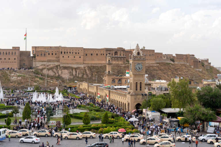 Blick auf die Zitadelle in Erbil