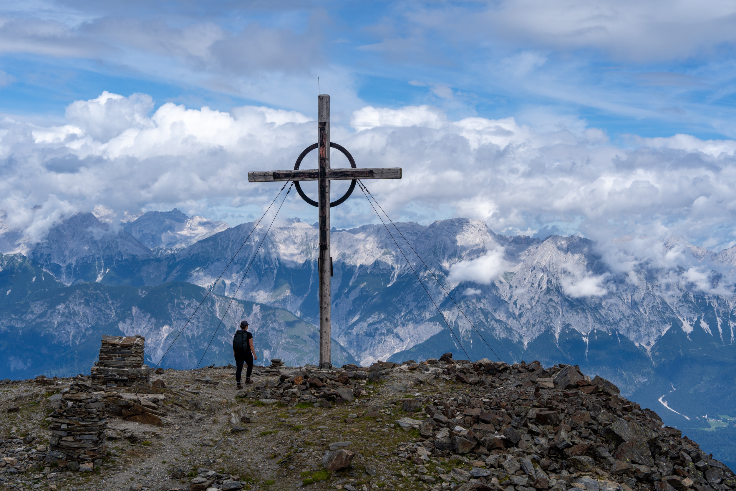 Gipfelkreuz am Glungezer