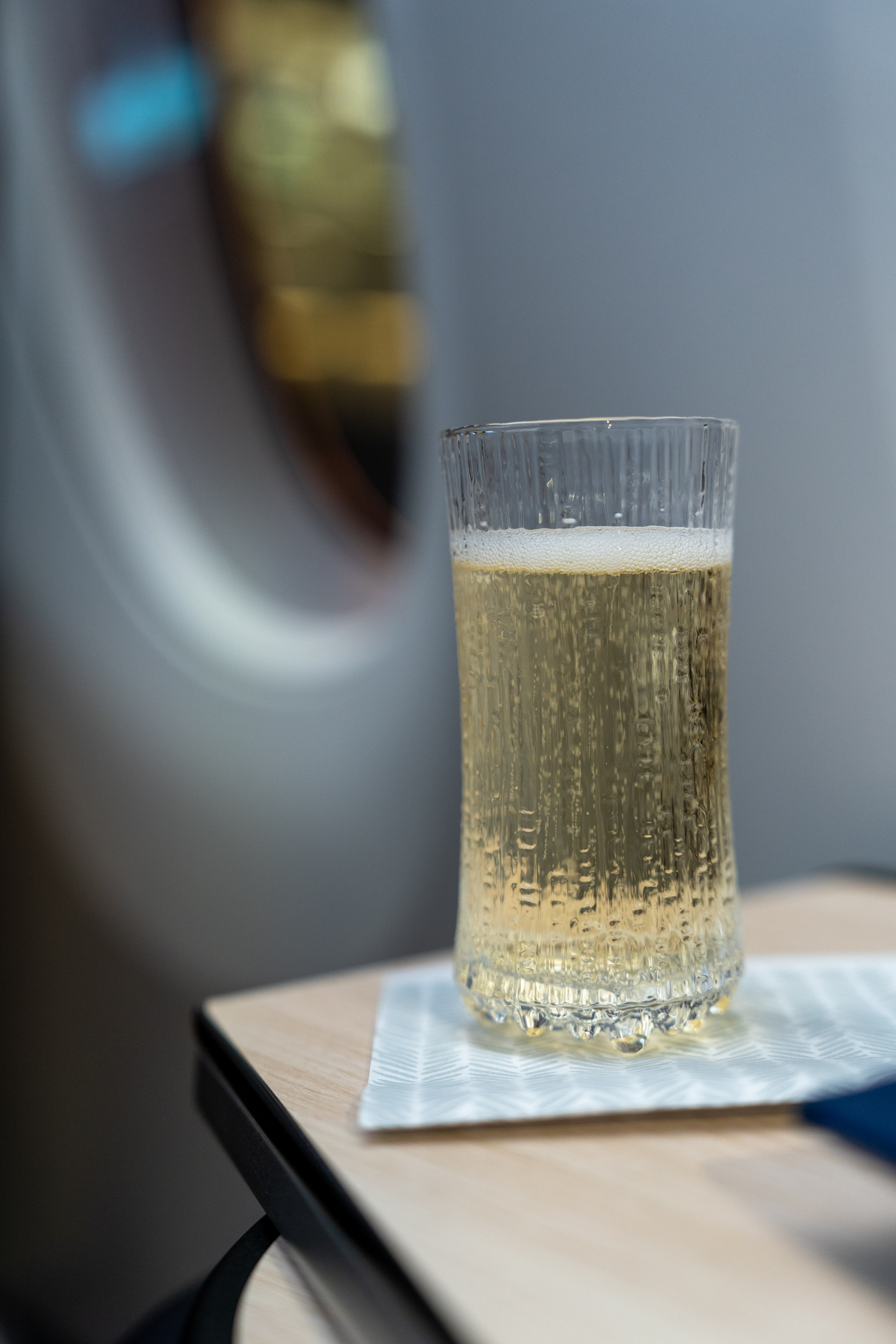 Champagner Finnair Business Class